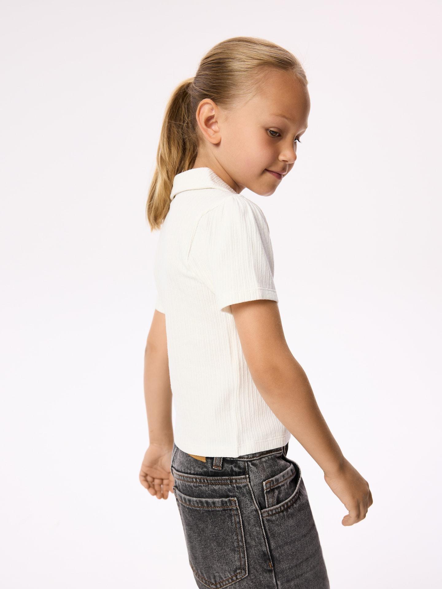 Cream Blouse With Collar, Ivory, medium