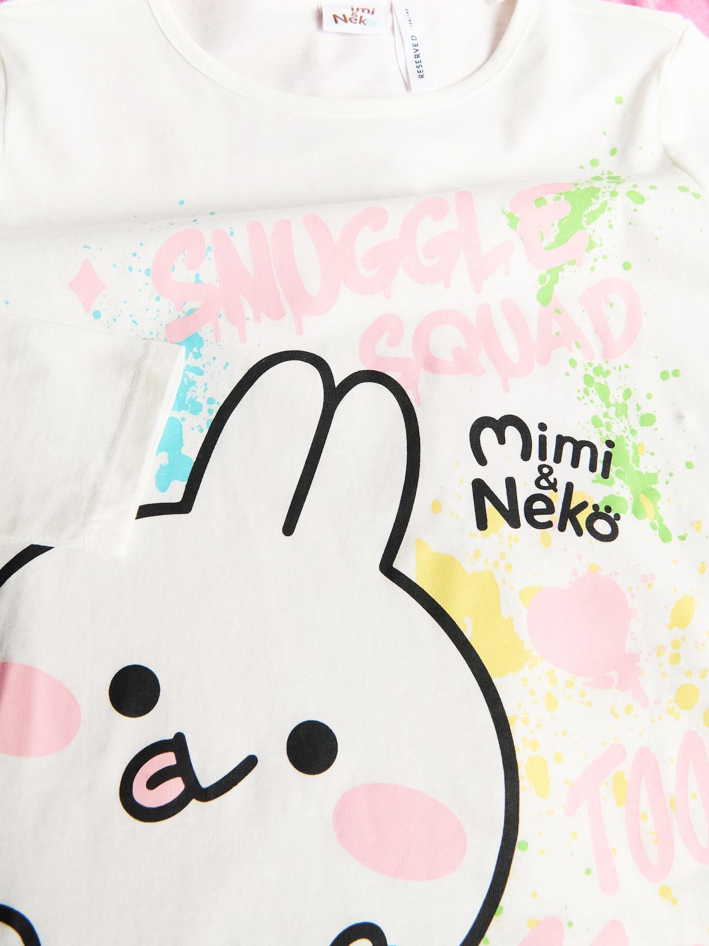Multicolour Mimi & Neko Two-Piece Pyjamas, Multicolor, medium