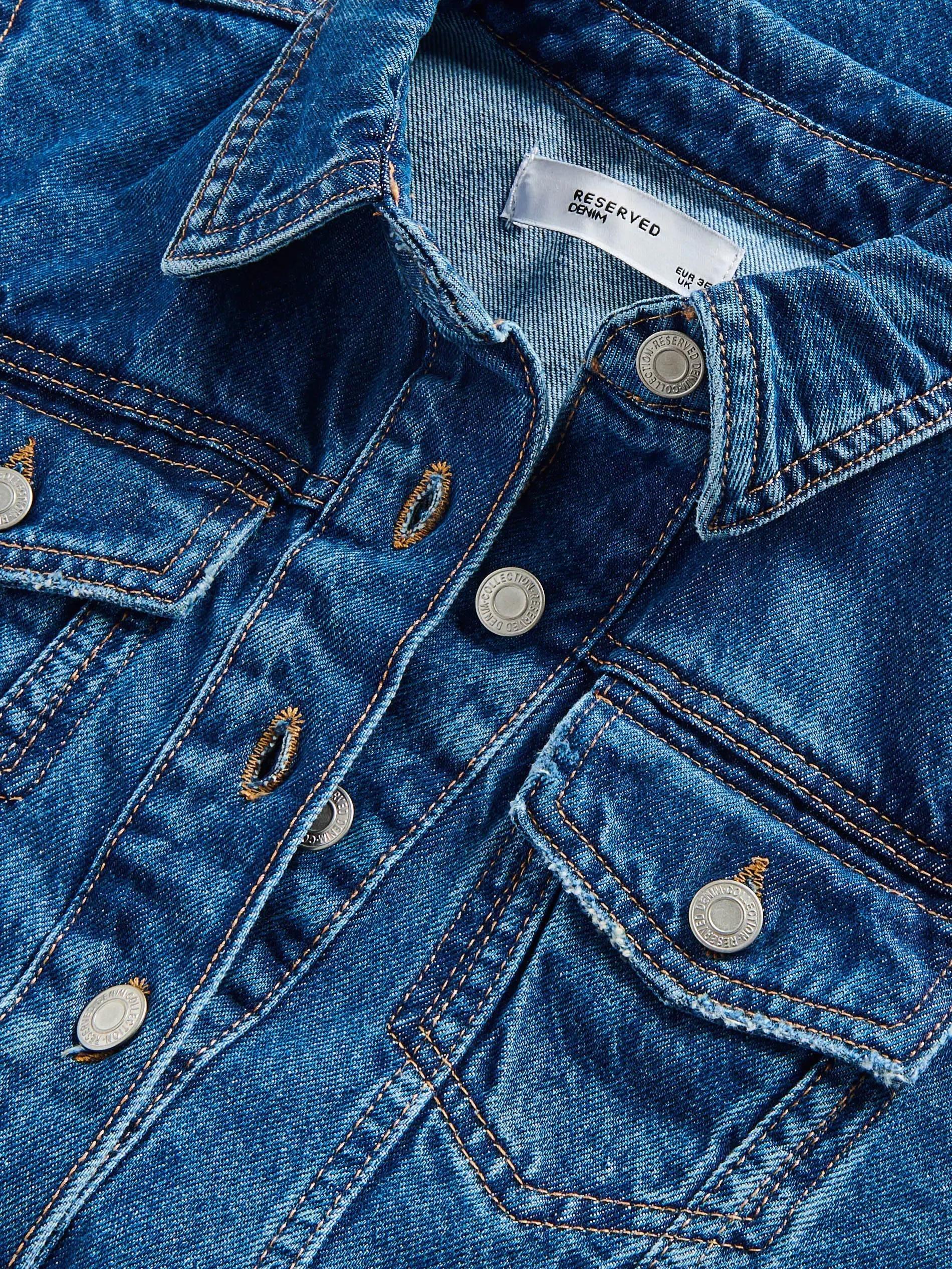 Navy Denim Dress, , large image number 5