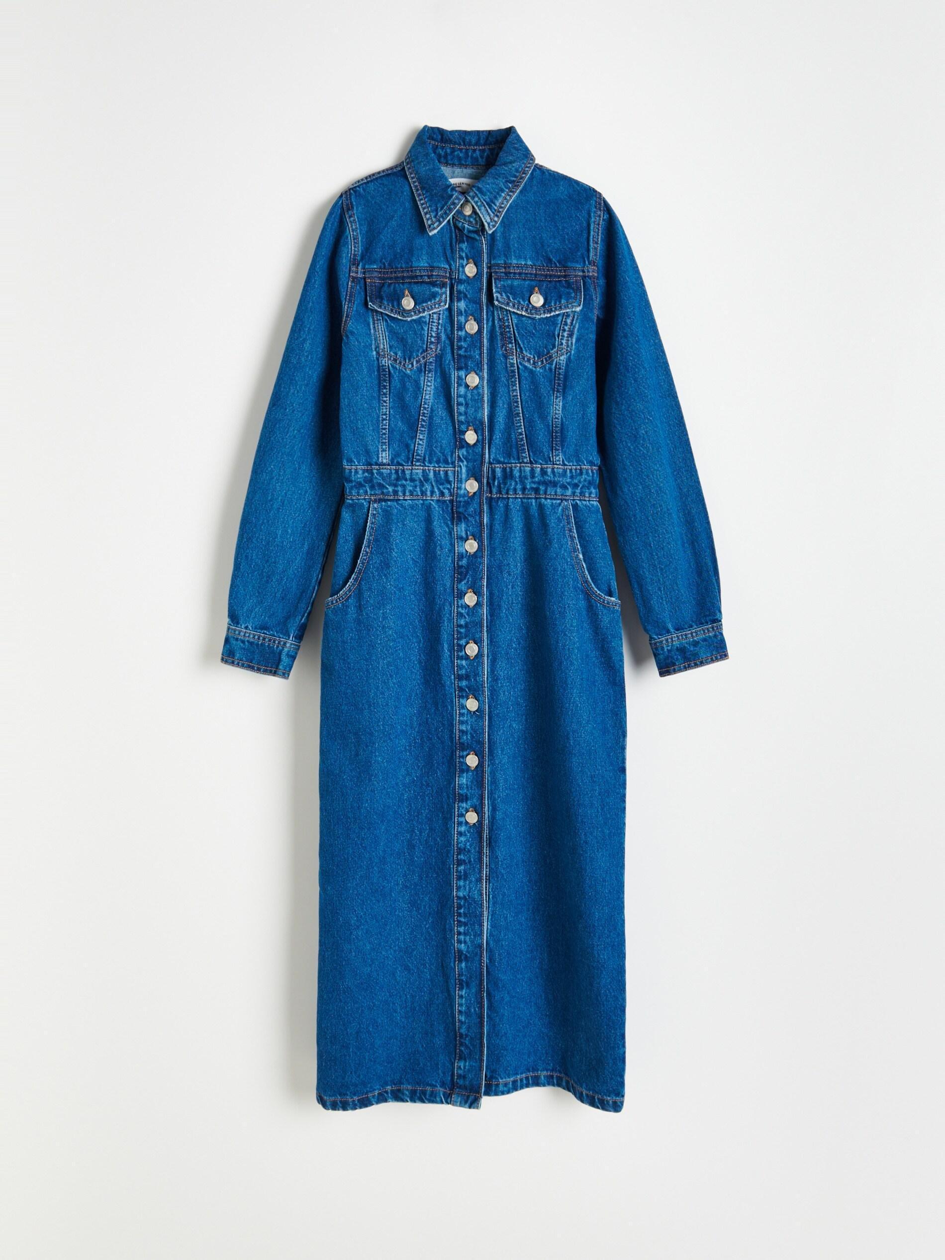Navy Denim Dress, , large image number 8