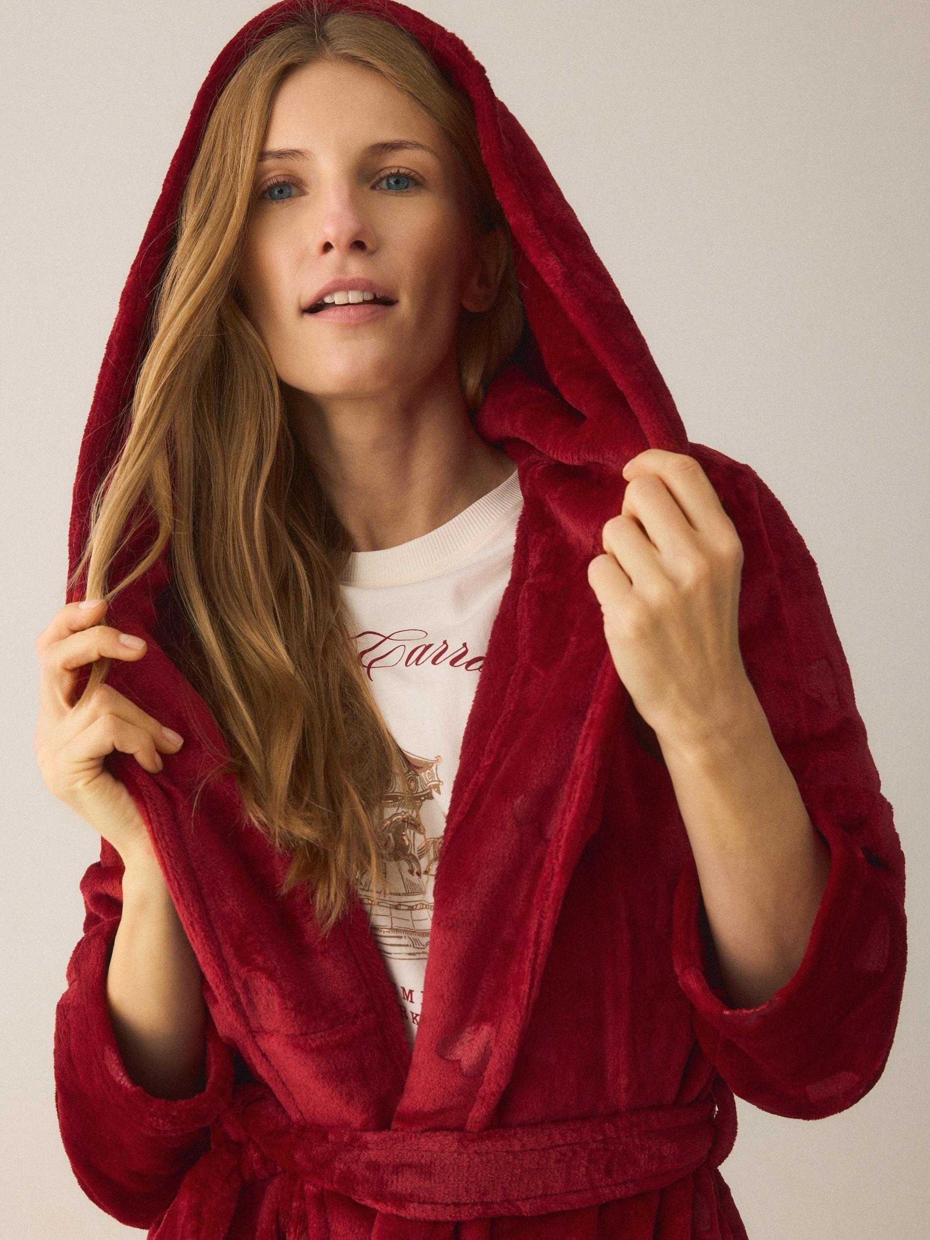 Red Dressing Gown, Red, large image number 2