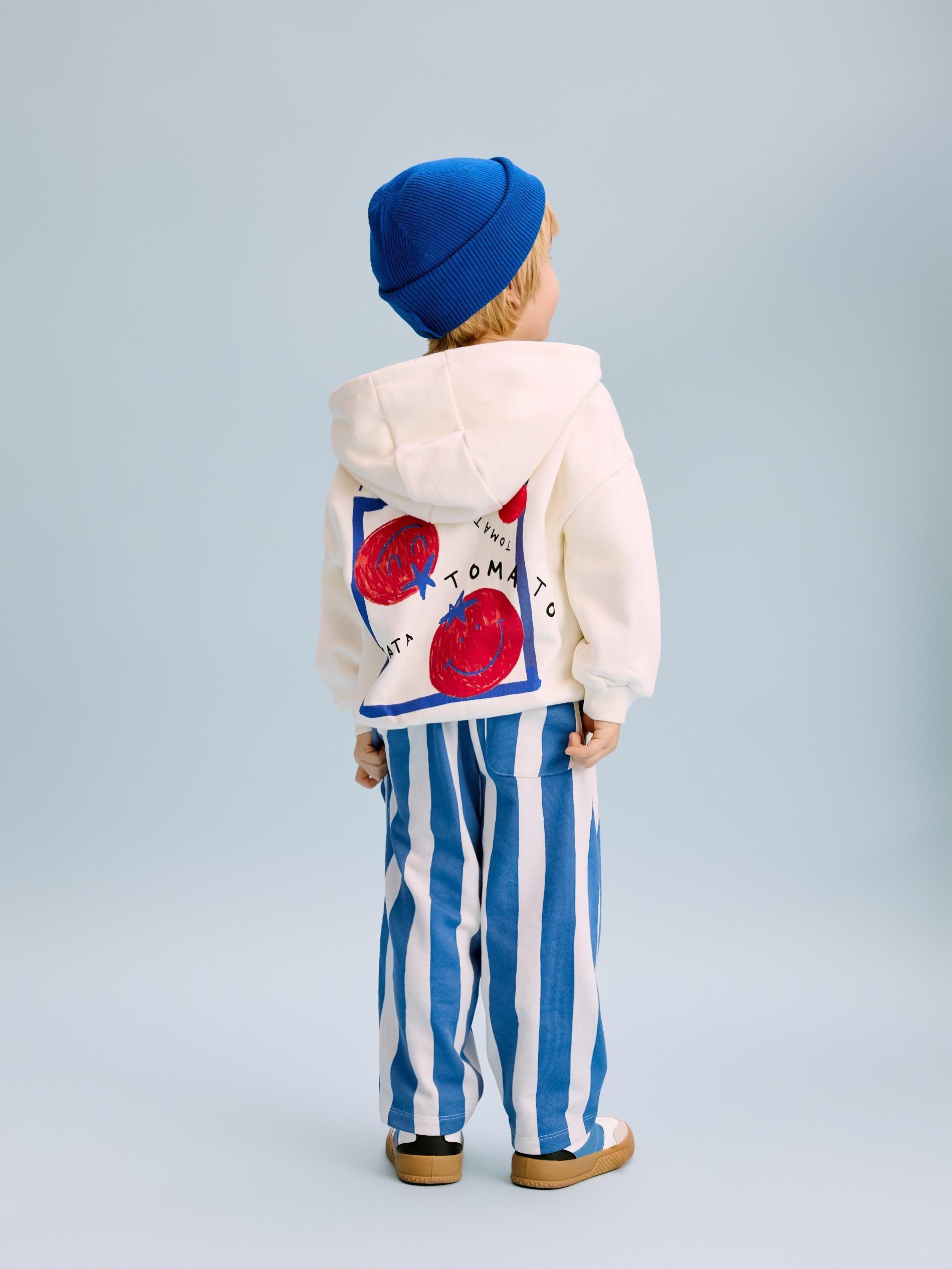 Blue Oversized Sweatpants, Blue, large image number 4