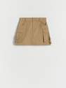 Reserved - beige Skirt with cargo pockets