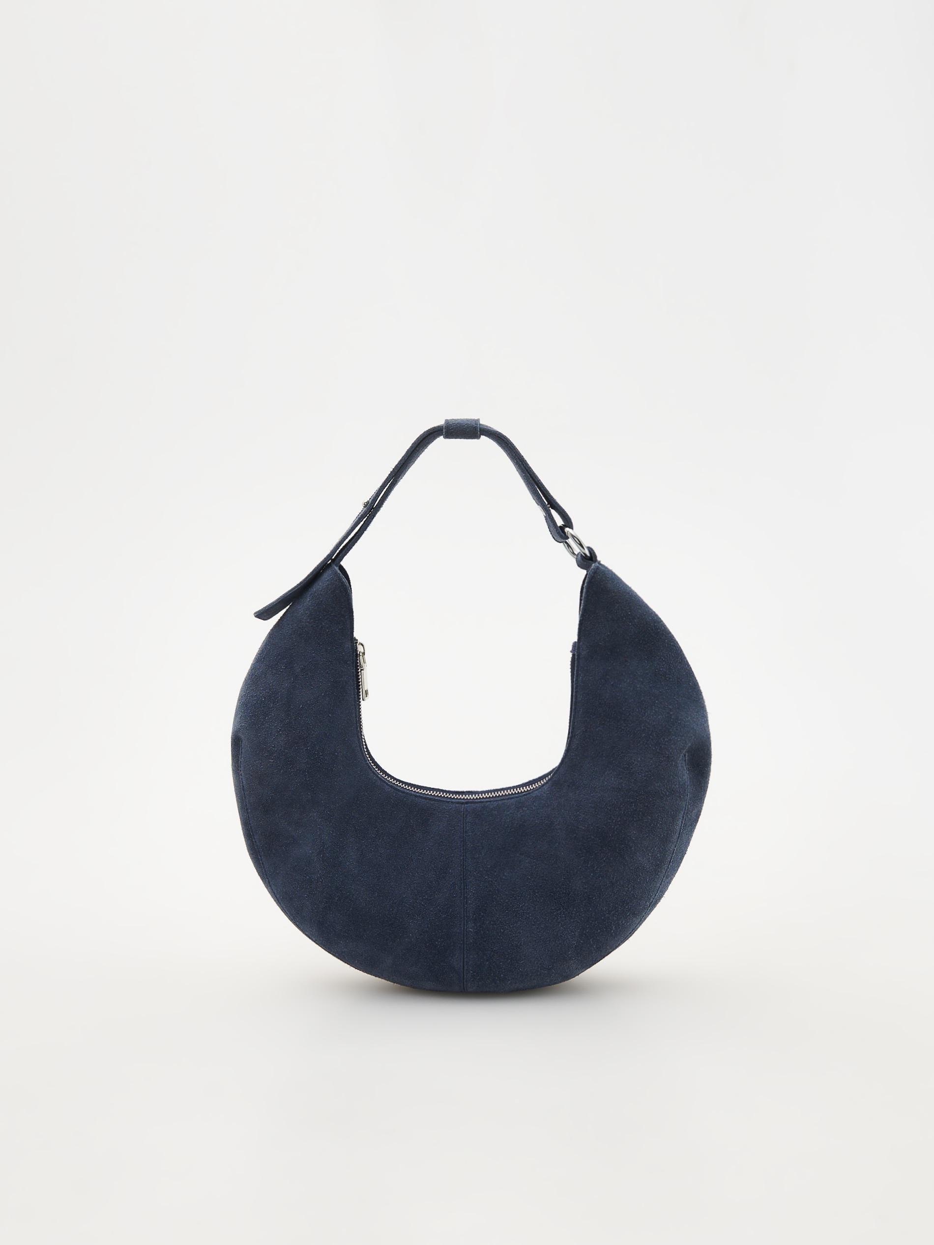 Blue Natural Suede Bag, Blue, large image number 2