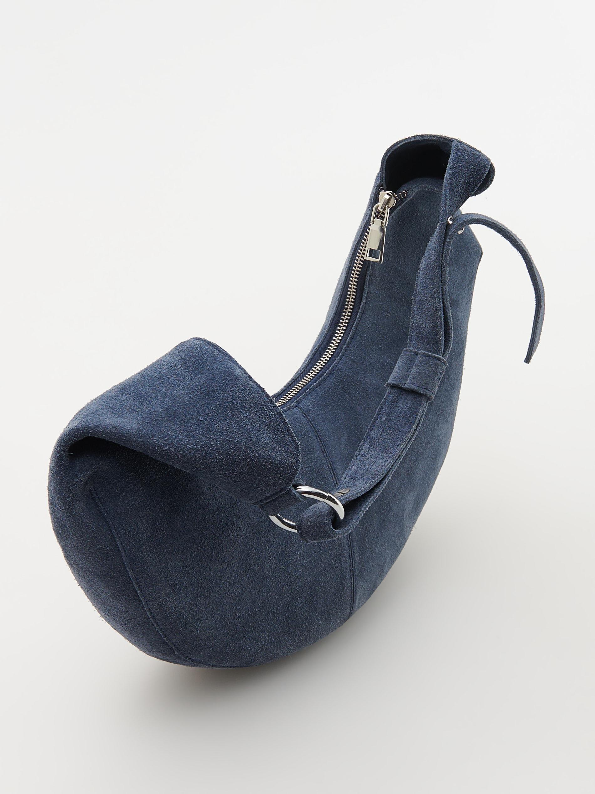 Blue Natural Suede Bag, Blue, large image number 3