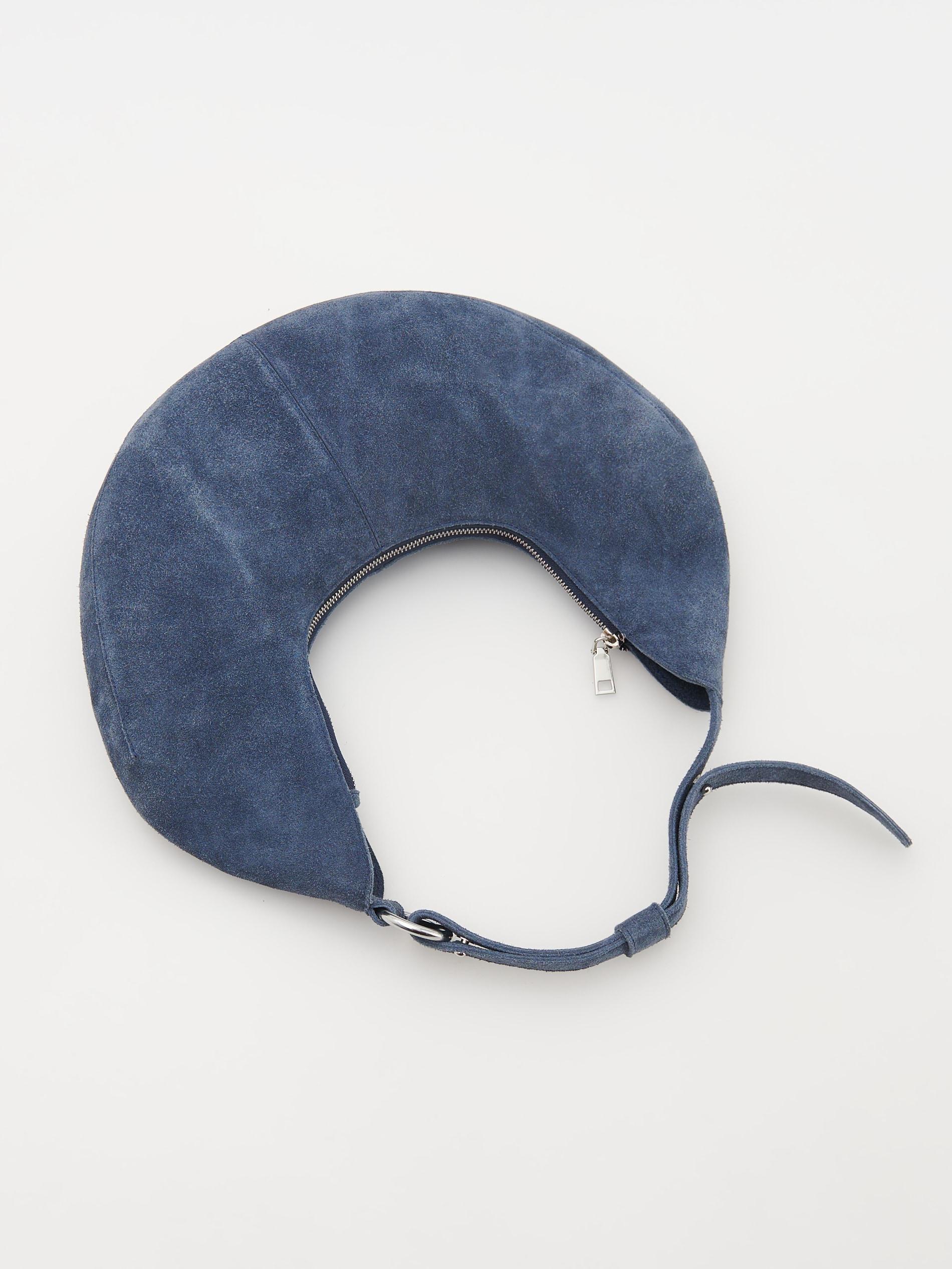Blue Natural Suede Bag, Blue, large image number 5