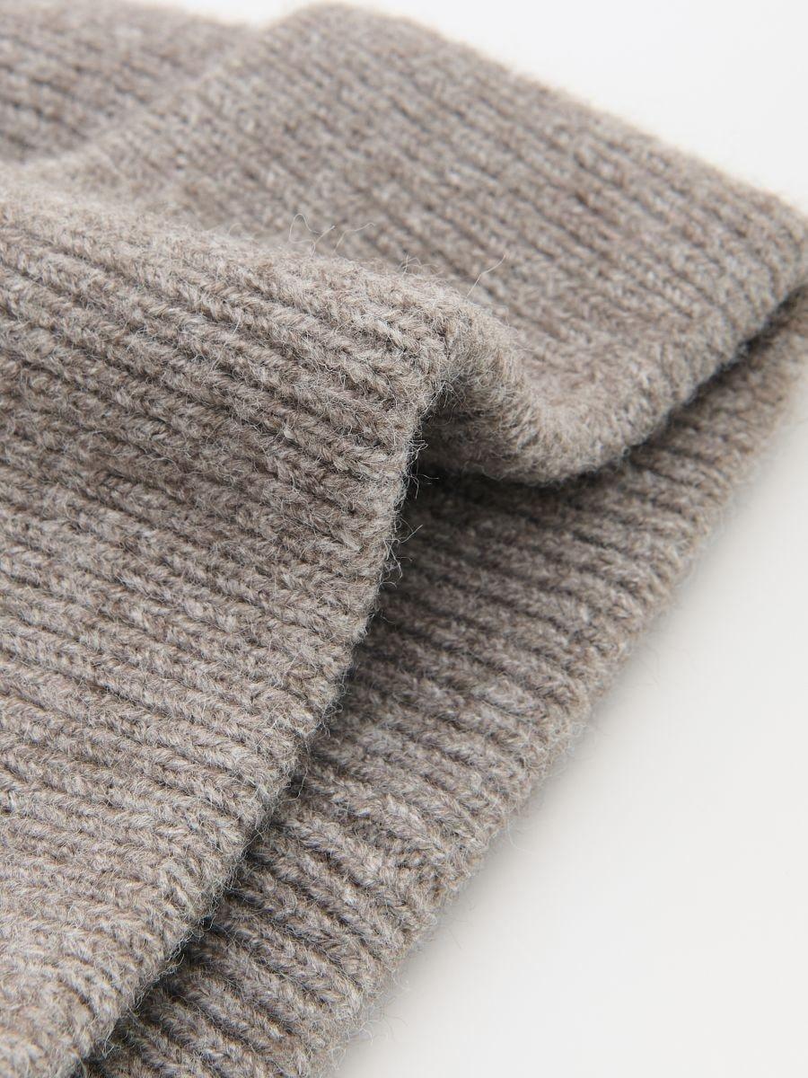 Grey Beanie Hat, Grey, large image number 1