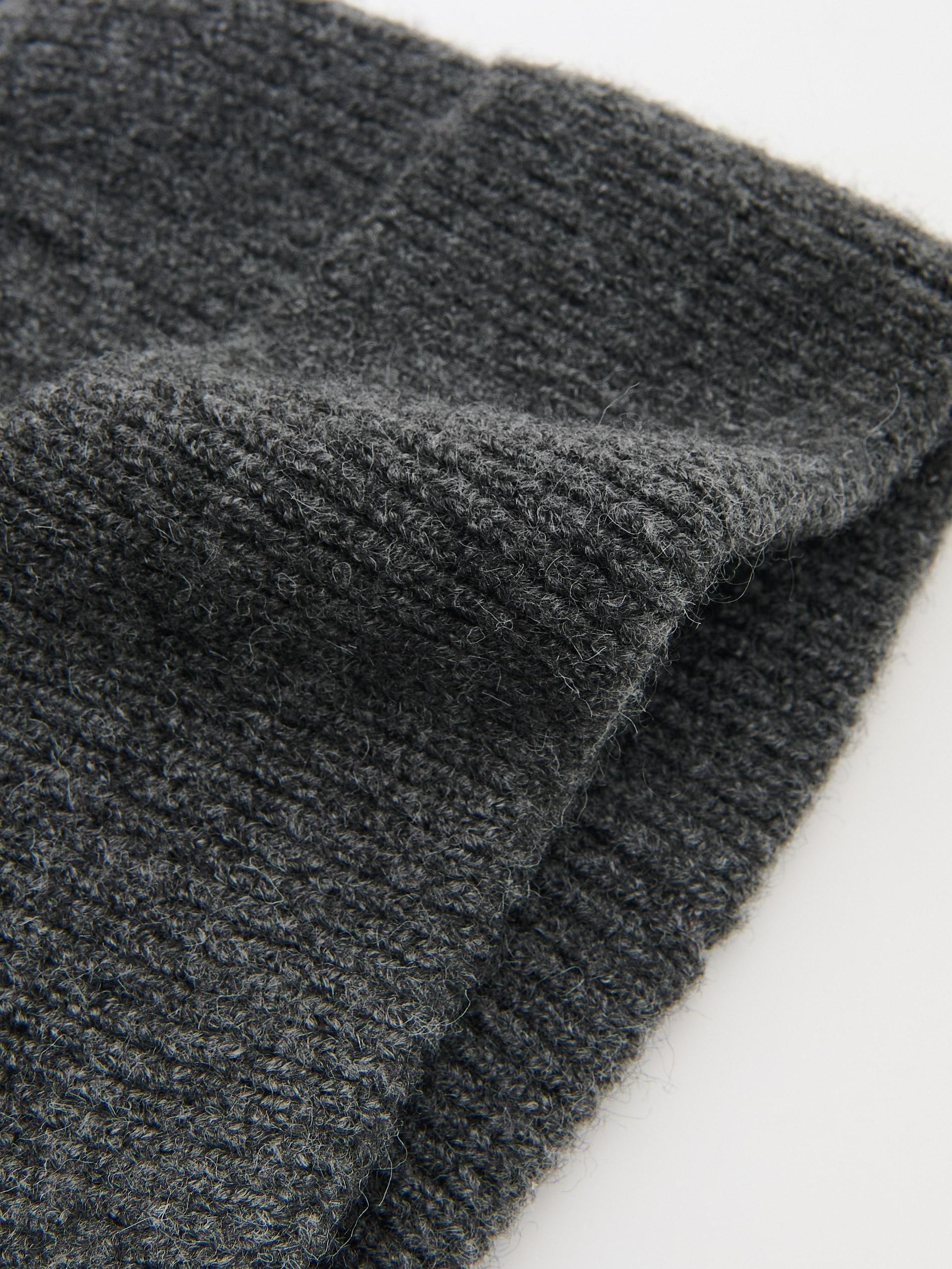 Grey Beanie Hat, Grey, large image number 3