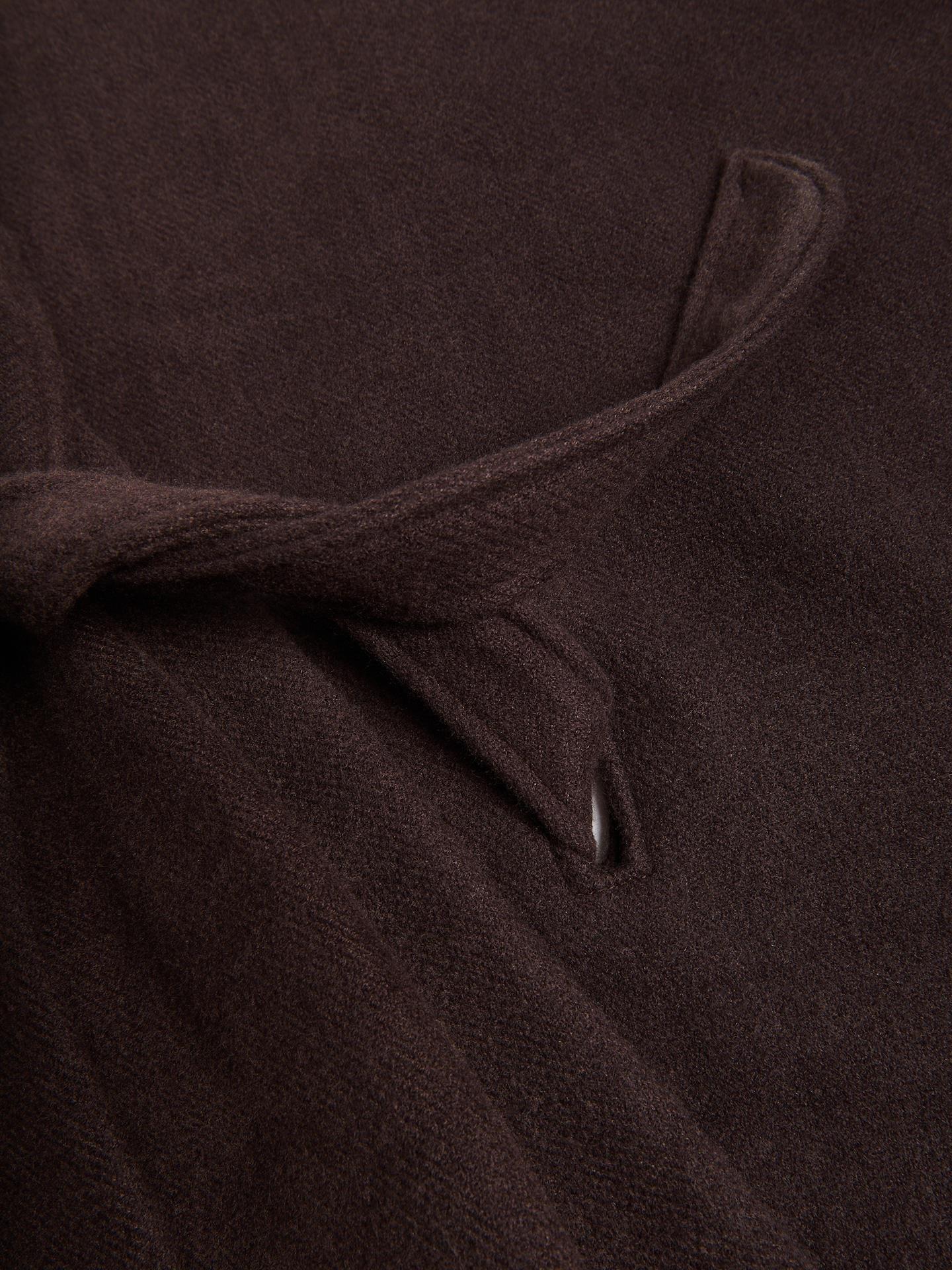 Brown Poncho, Brown, medium