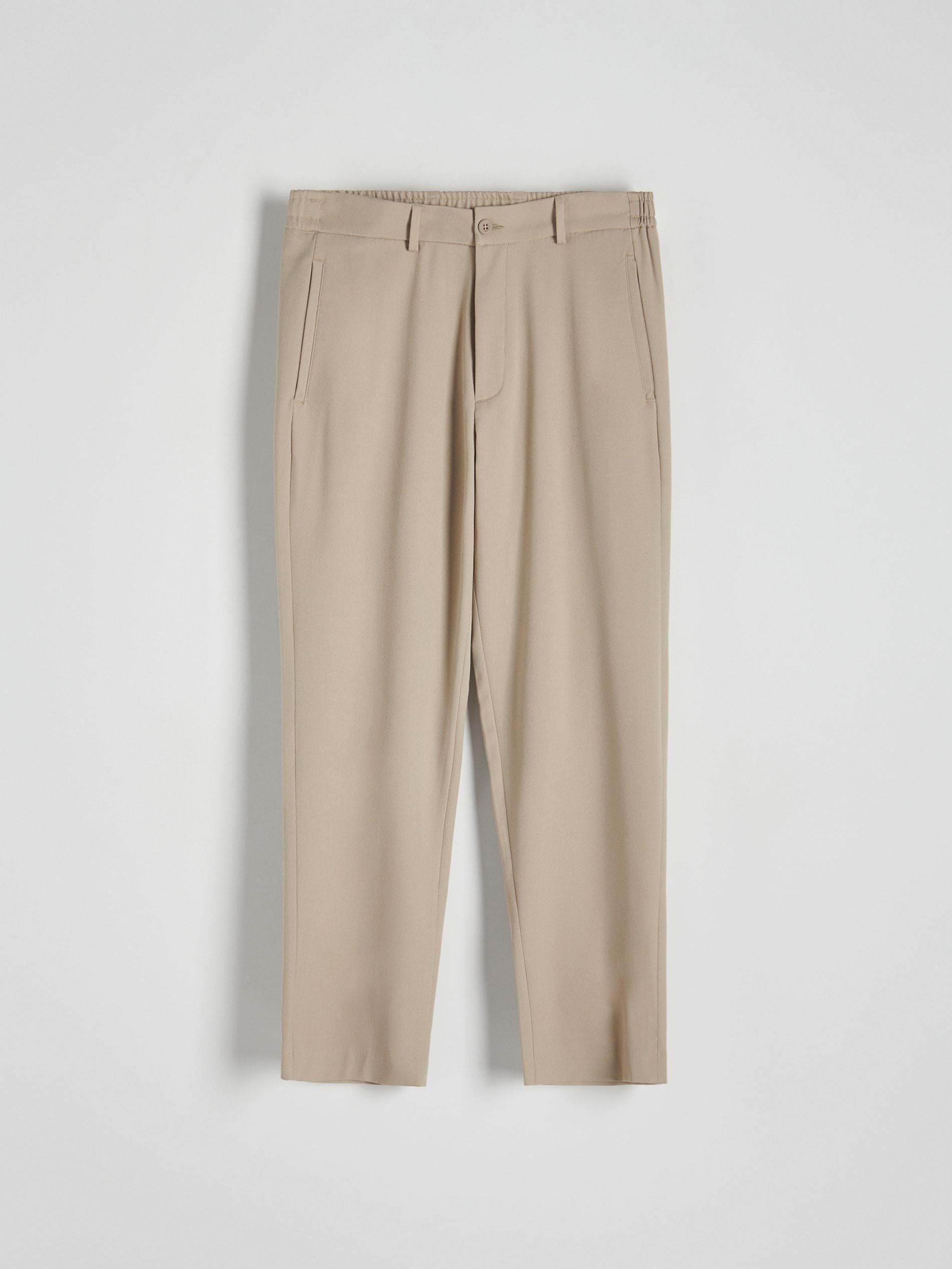 Beige Slim Fit Mens Joggers, , large image number 5