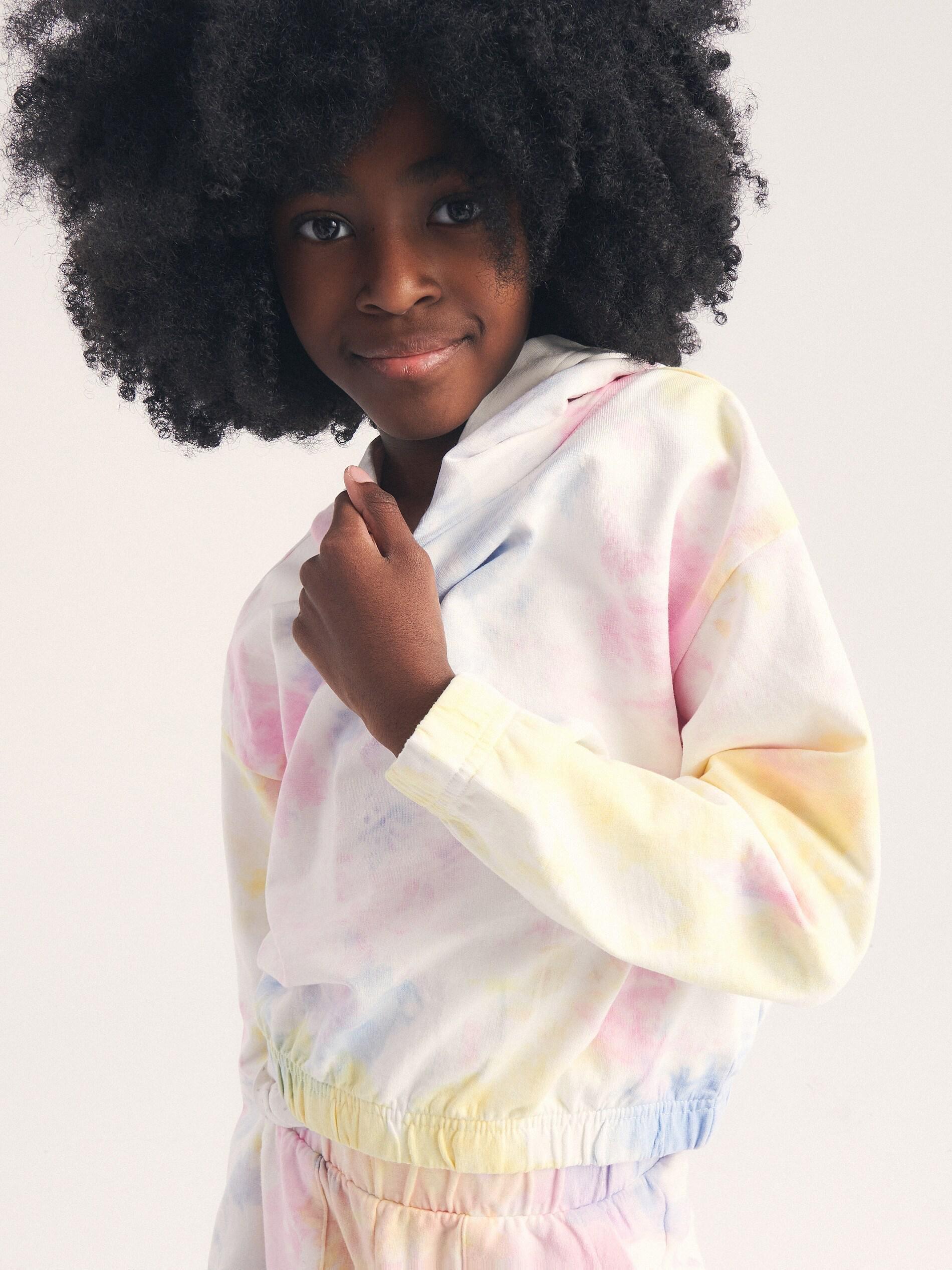 Multicolor Tie Dye Hoodie, Girls, , large image number 2