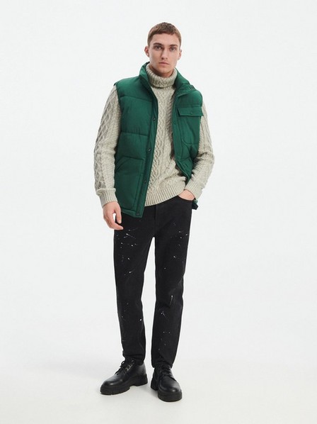 Reserved - Green Stand Up Collar Insulated Vest