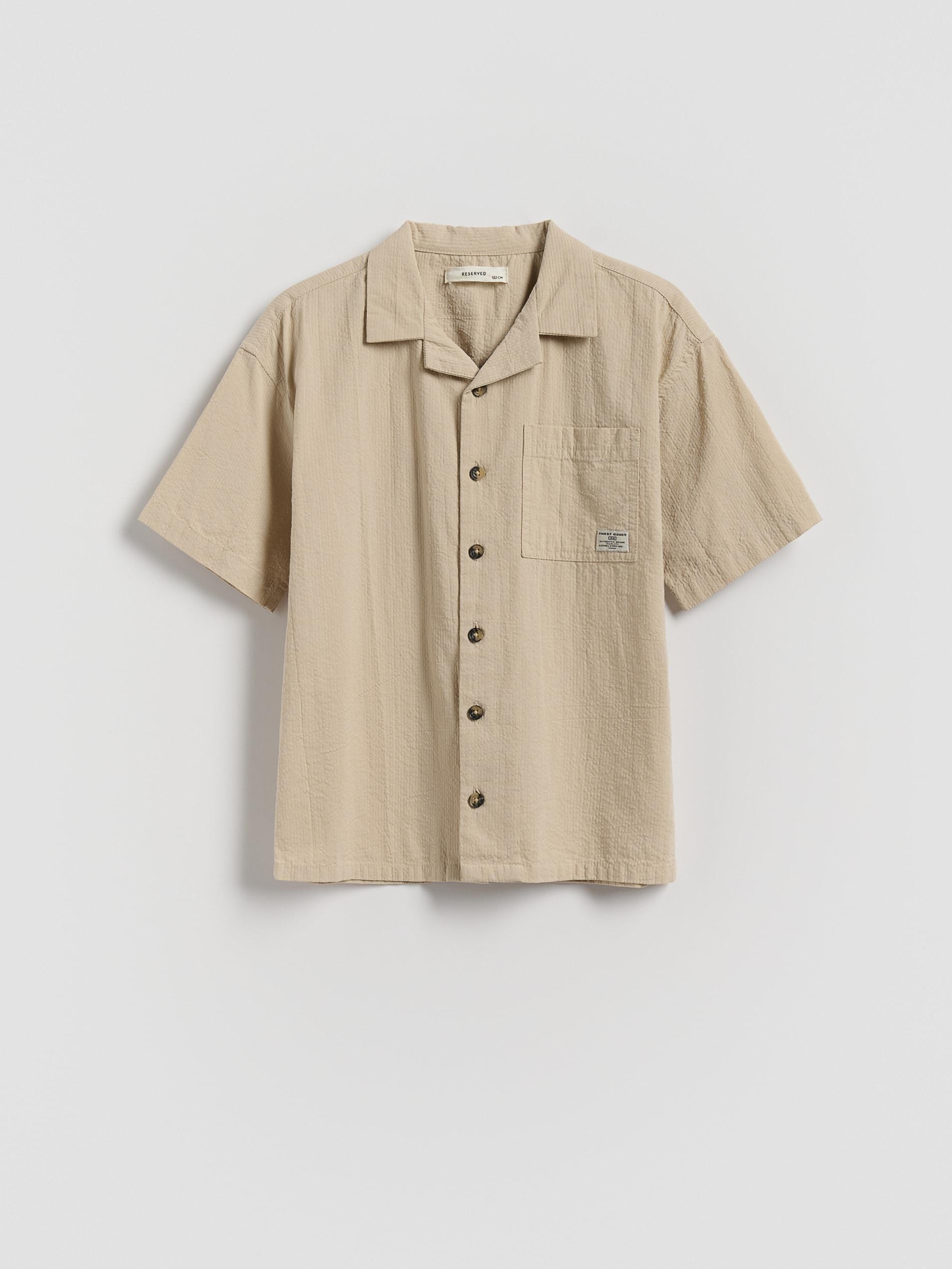 Beige Boys` Shirt, Beige, medium