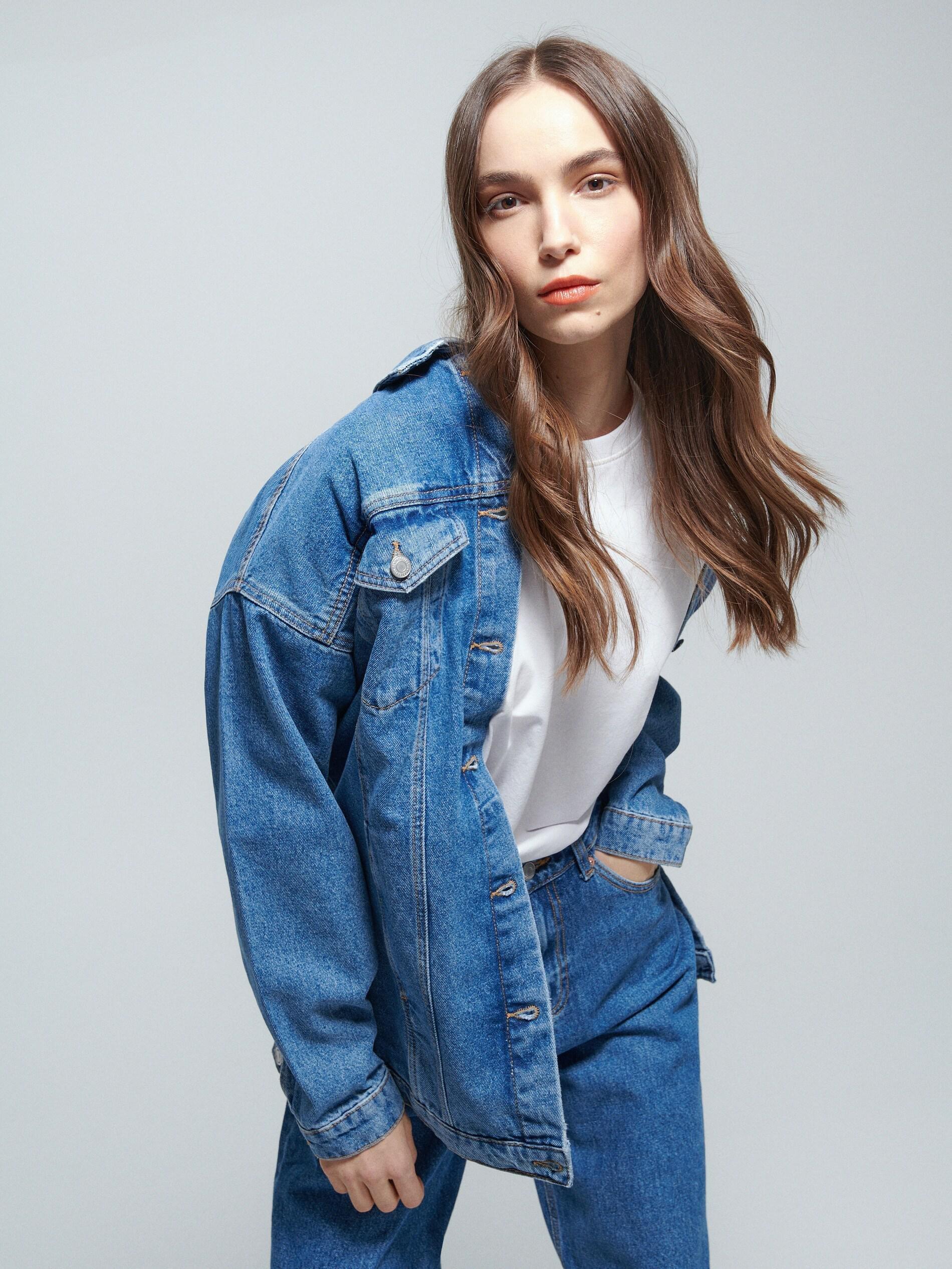 Reserved Blue Denim Jacket Azadea Kuwait