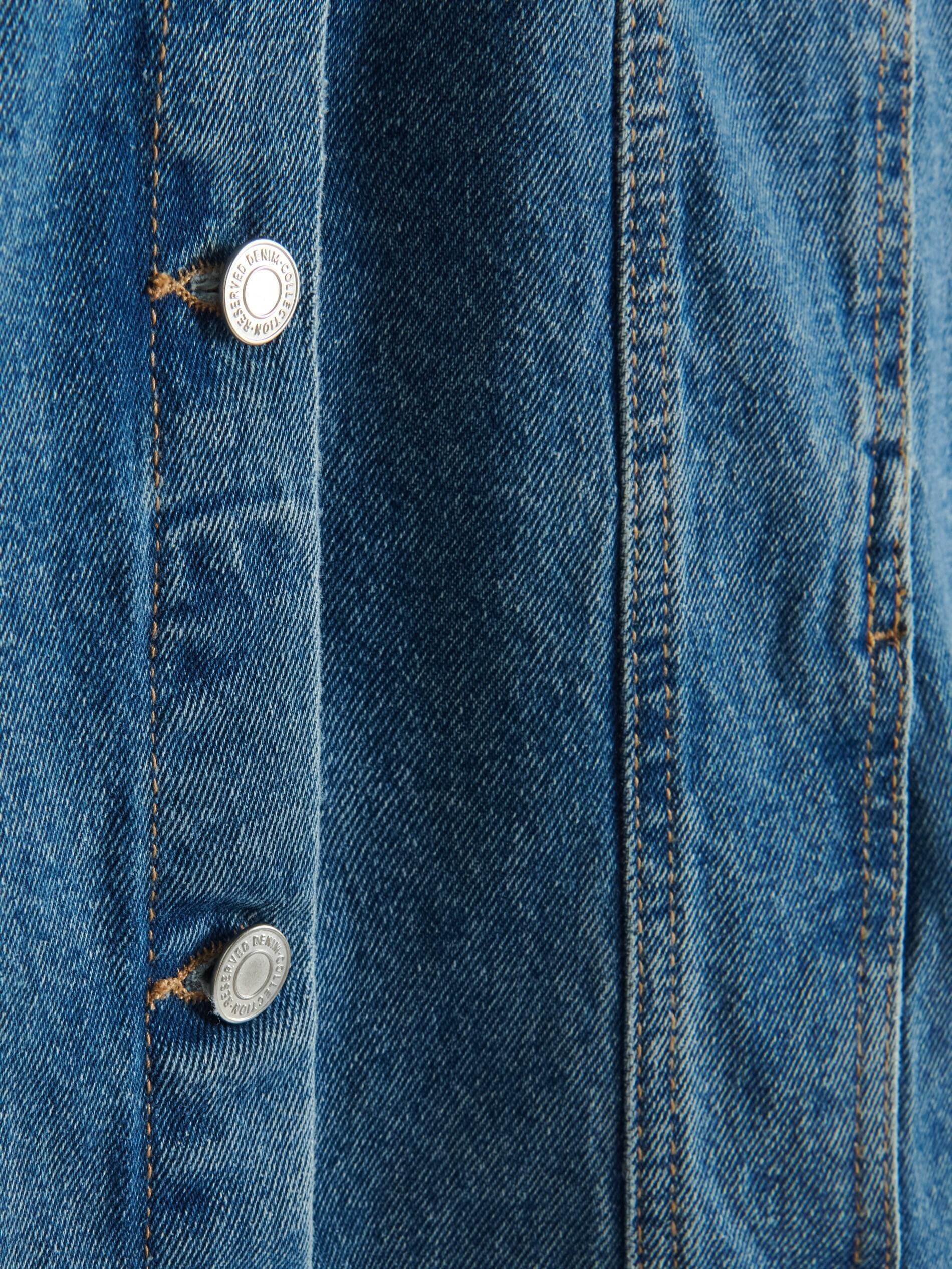 Reserved Blue Denim Jacket Azadea Kuwait