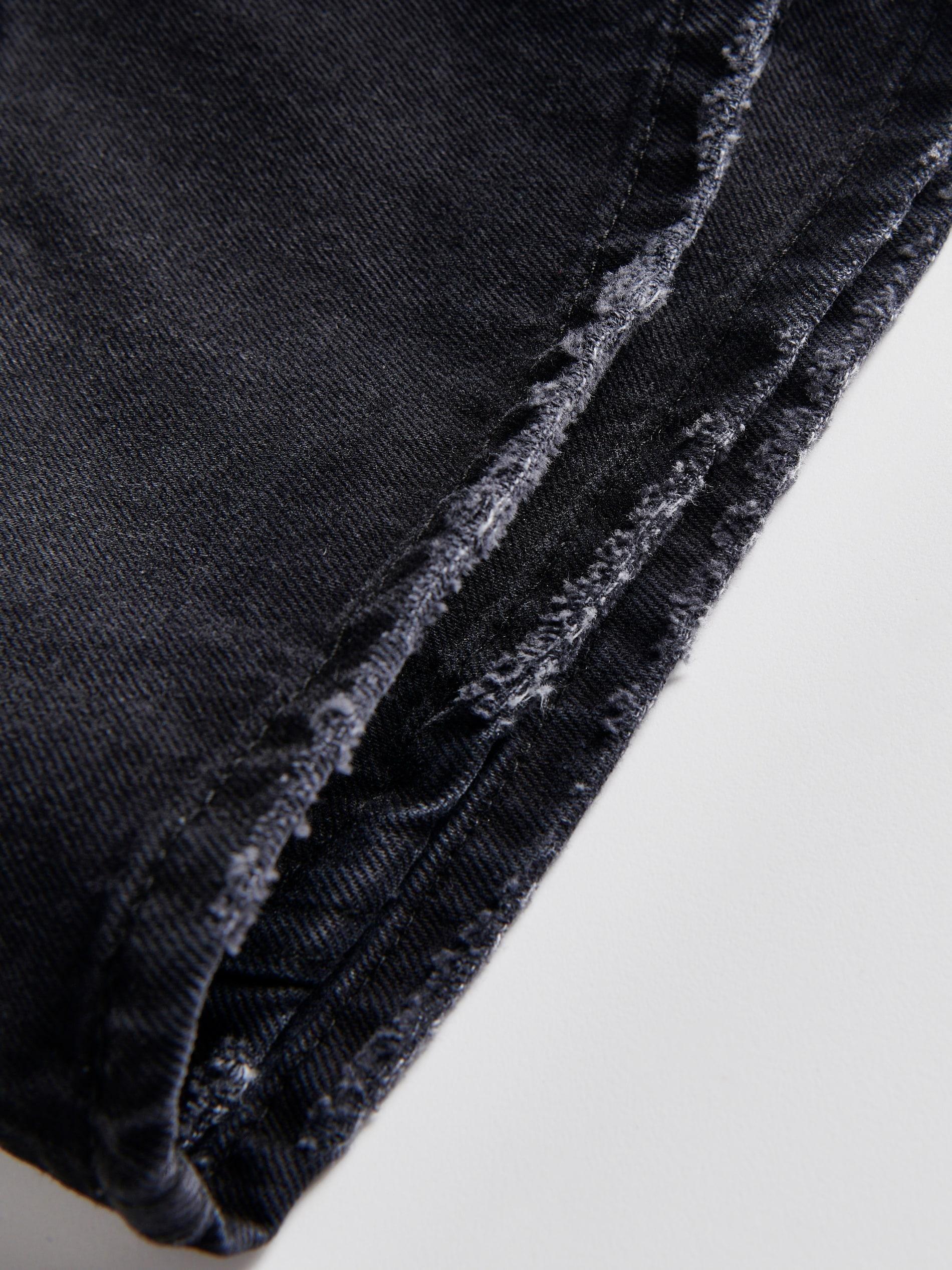 Grey Denim Mini Skirt, , large image number 3