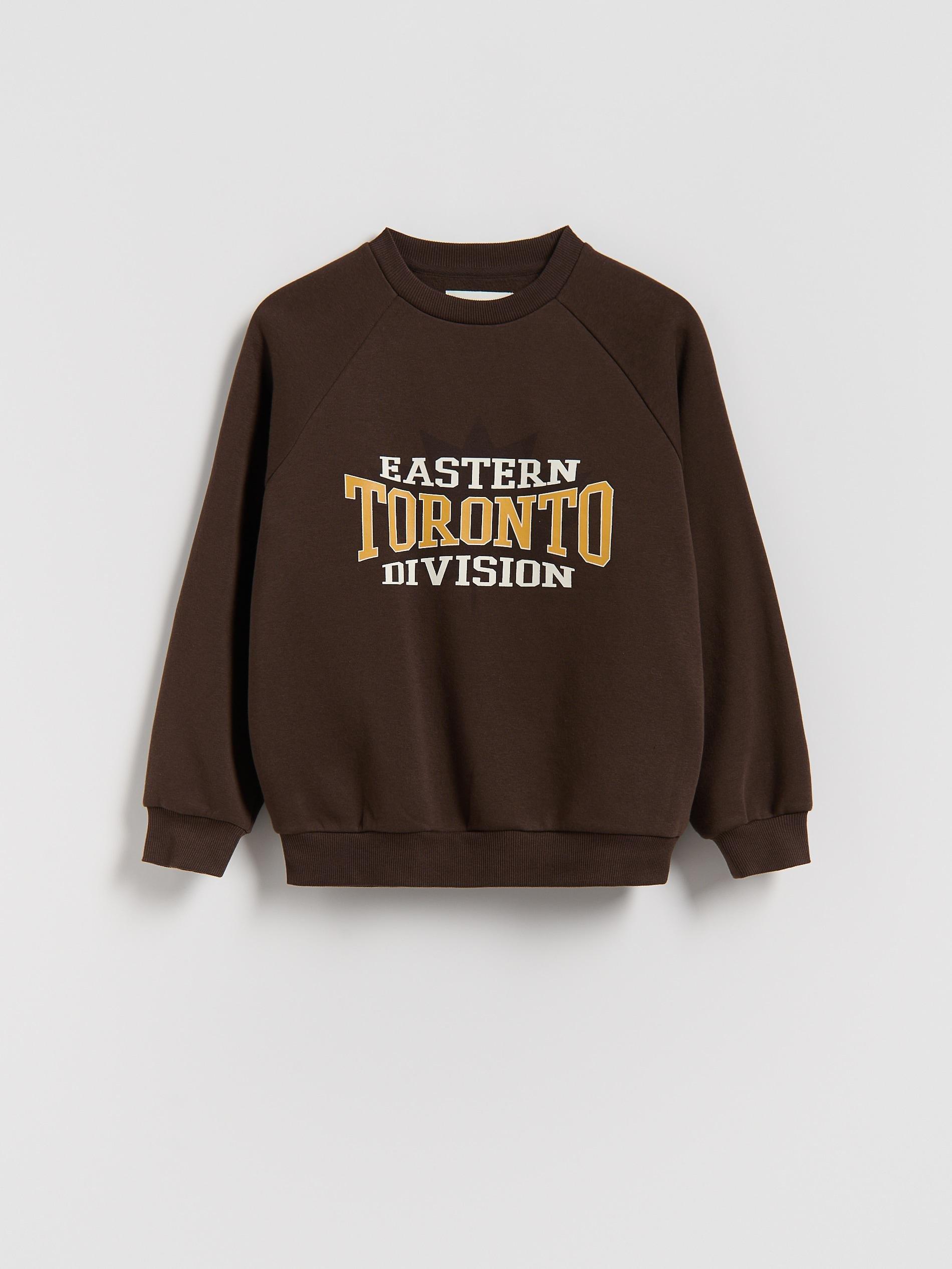 سويت شيرت مطبوع بني, Brown, medium