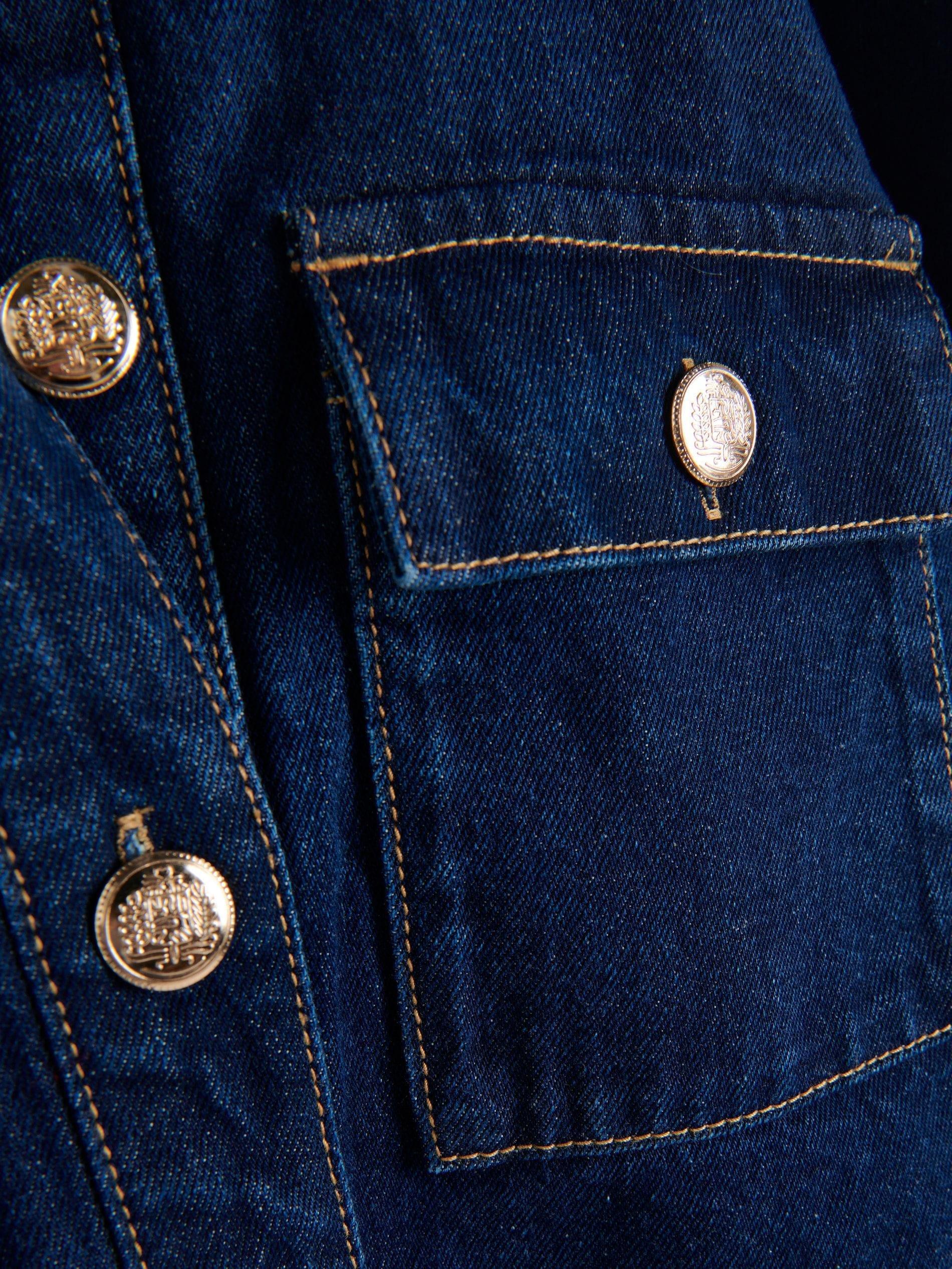 Navy Denim Jacket, , large image number 5