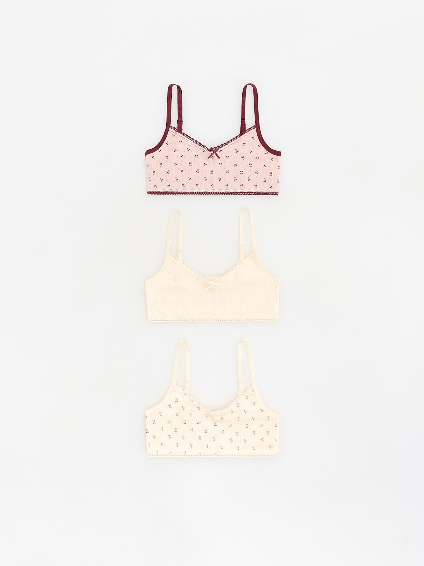 Pink Cotton Rich Tops 3 Pack, Pink, medium