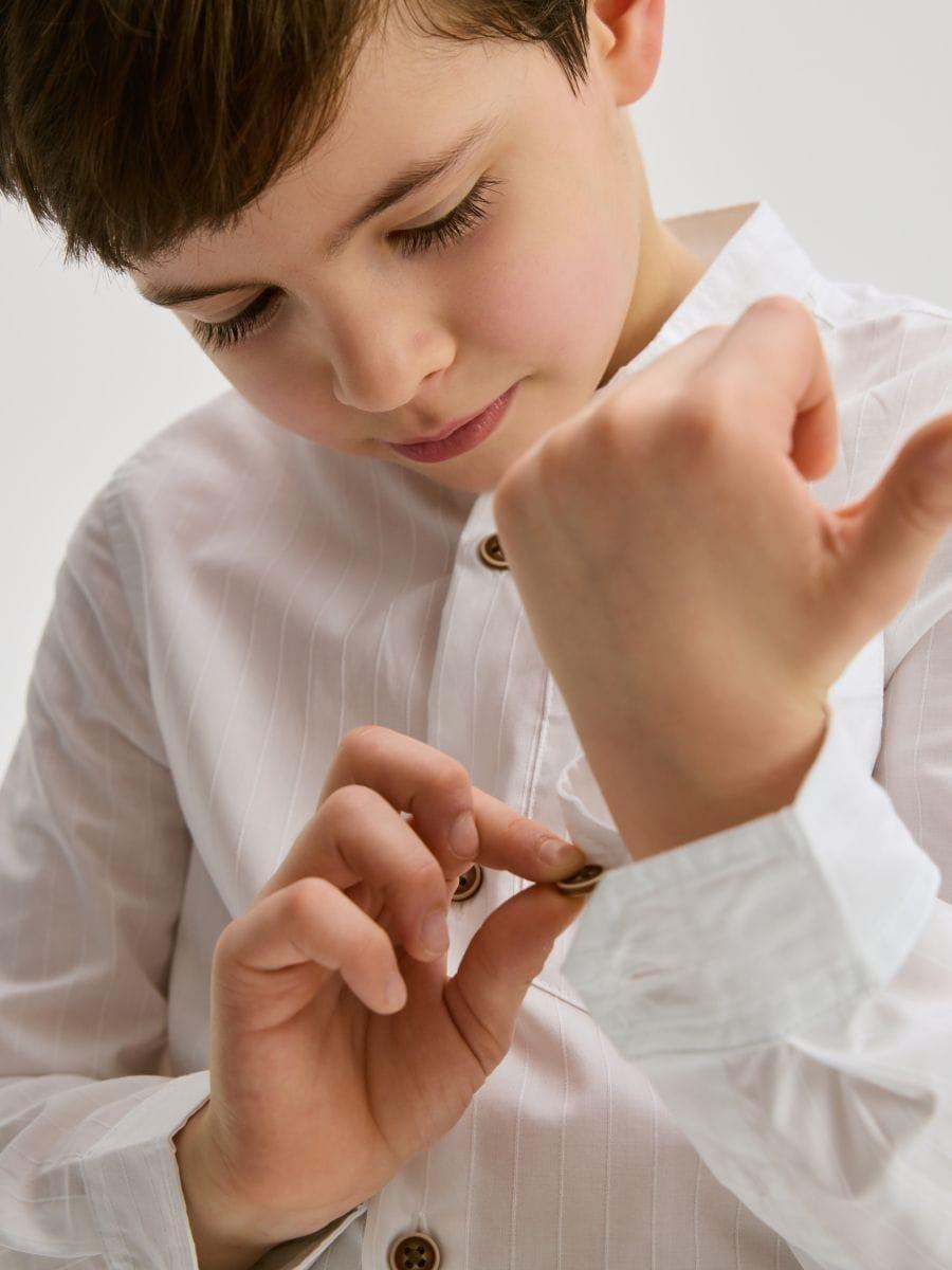White Shirt, Kids Boy, , large image number 1