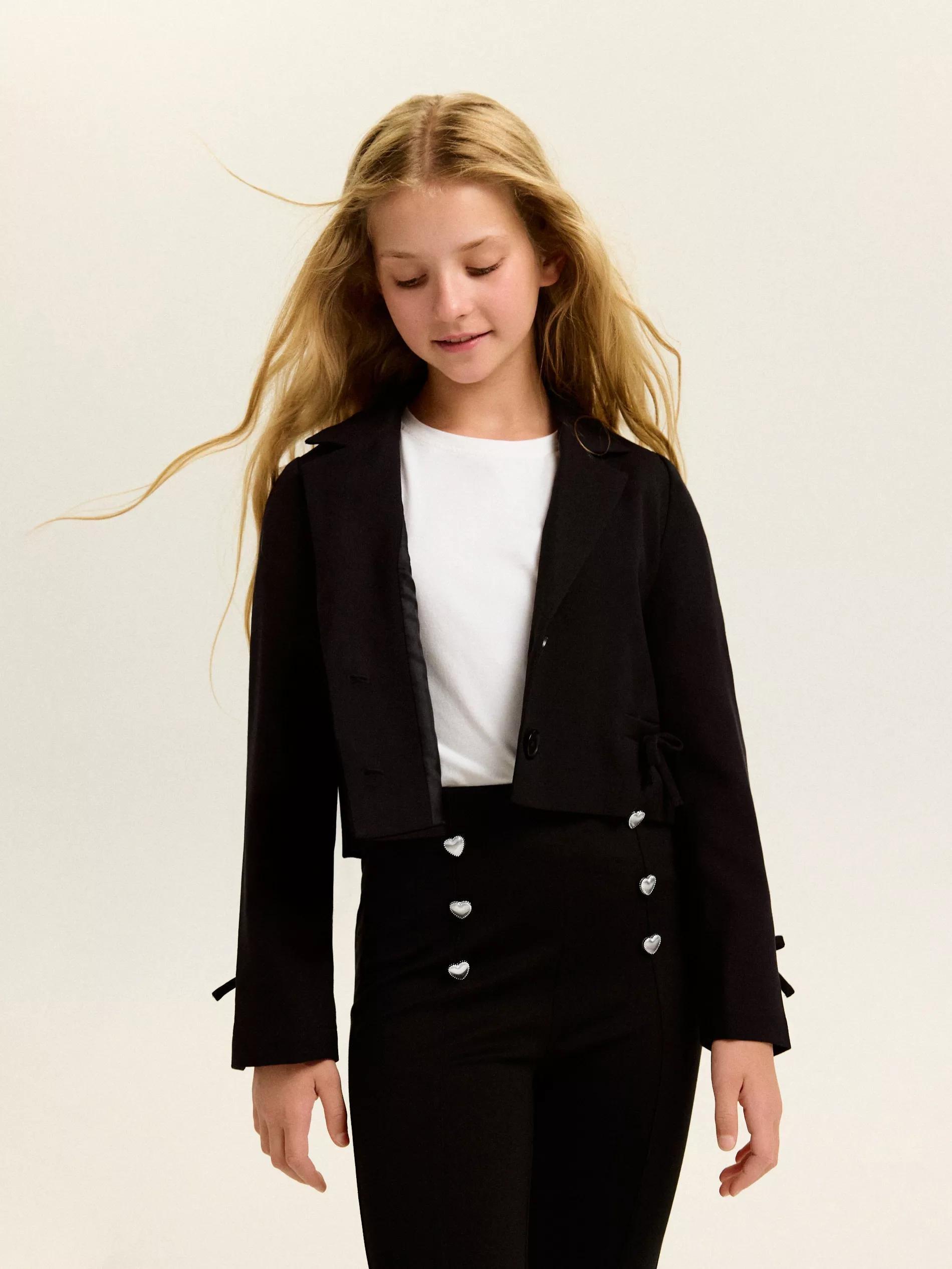 Black Flare Trousers, Black, large image number 2