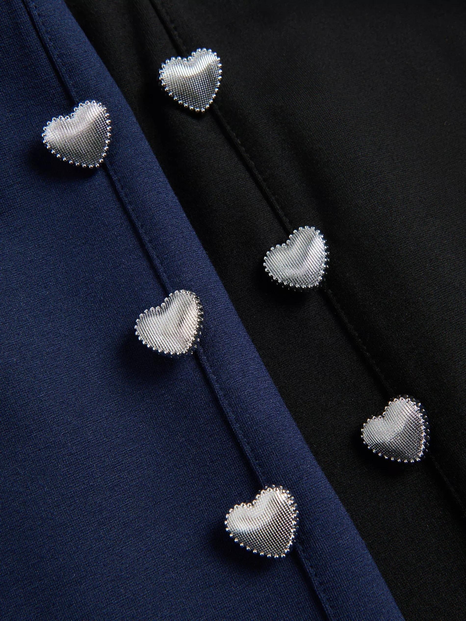 Black Flare Trousers, Black, large image number 3