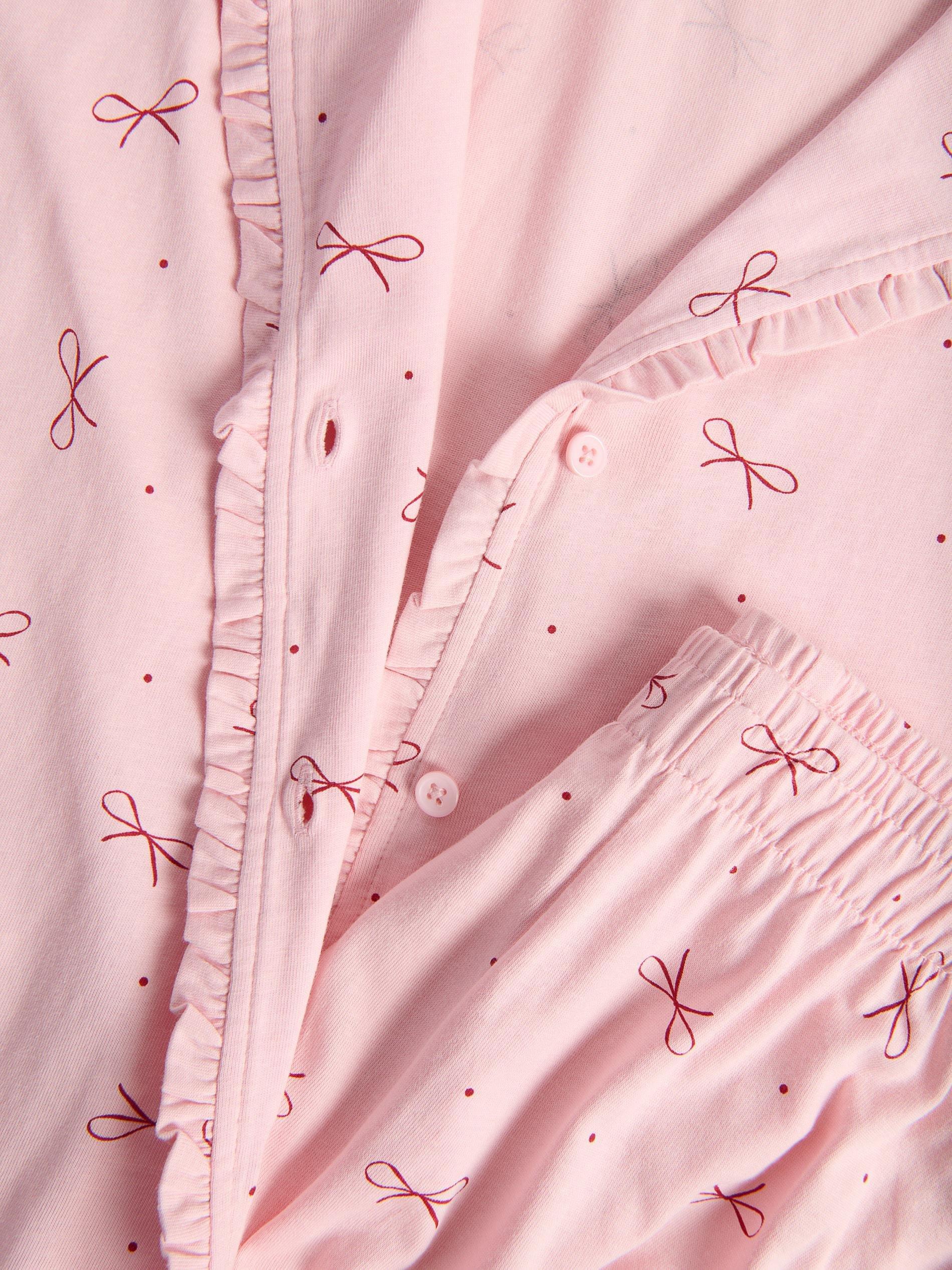 Pink Patterned Two-Piece Pajamas, Pink, large image number 5