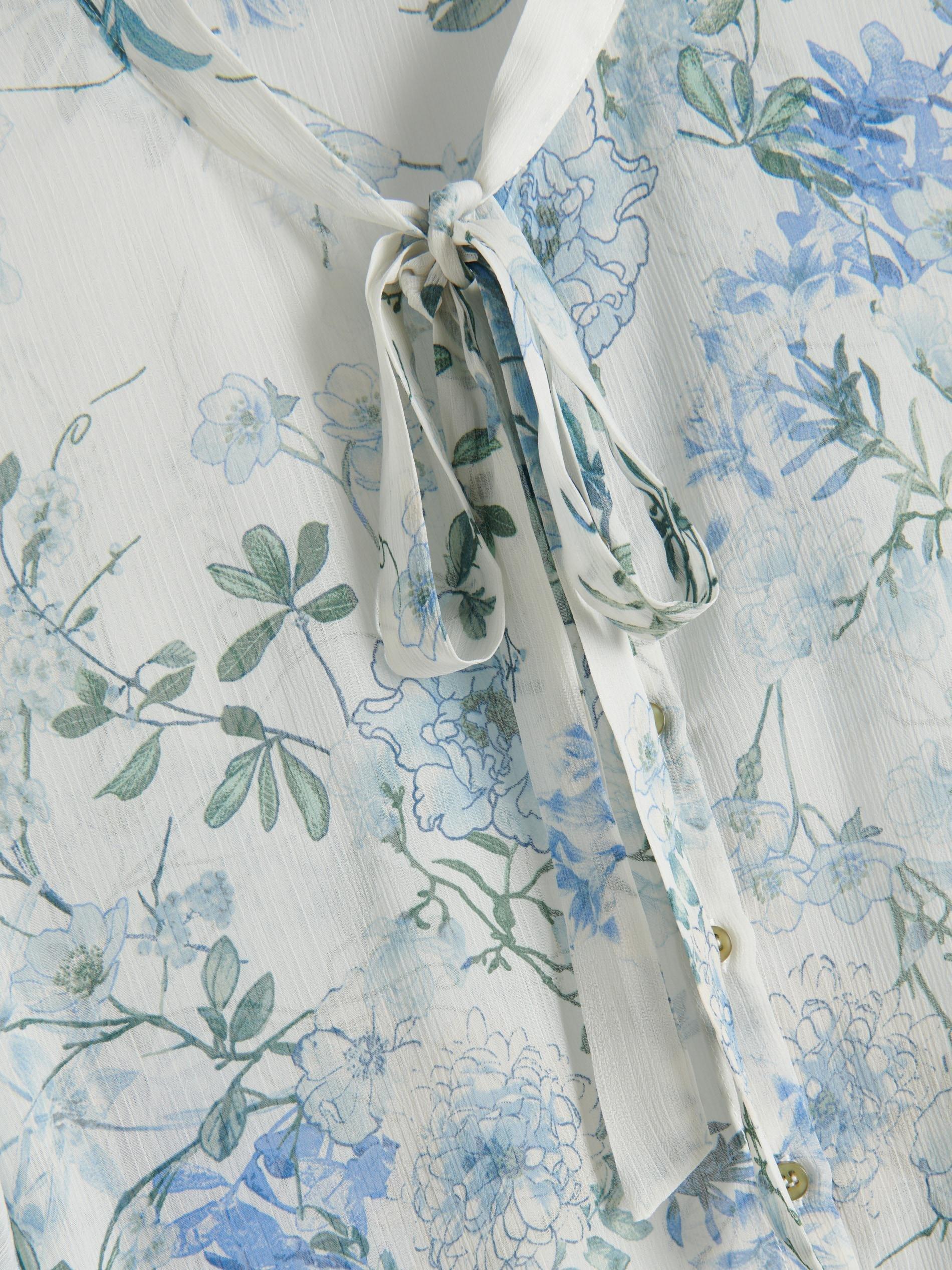 Blue Patterned Blouse, , large image number 2