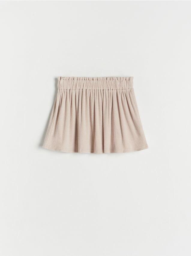 Beige Jersey Skirt, Kids Girls, , large image number 0