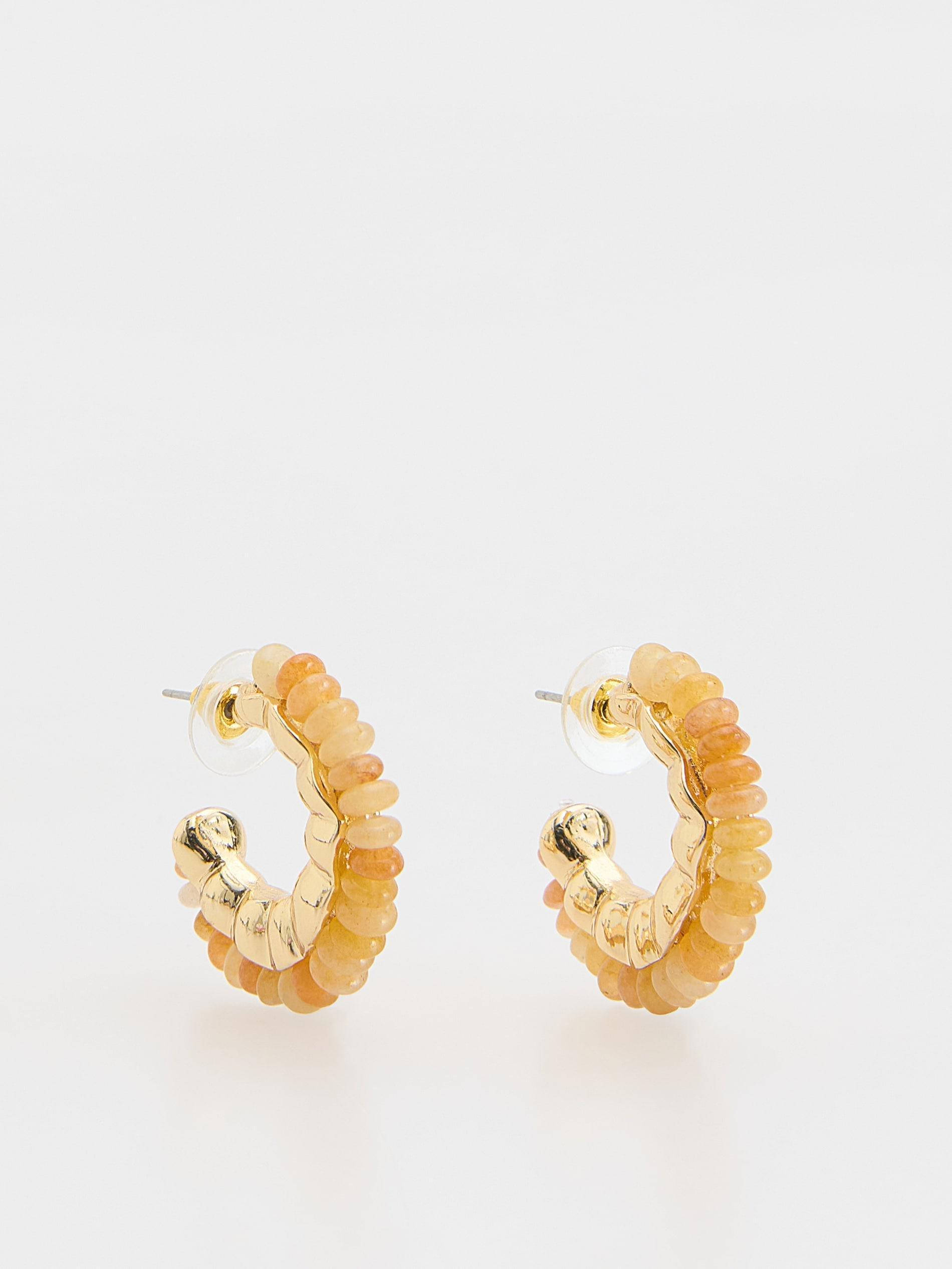 Multicolour Earrings With Gemstone Details, Multicolor, large image number 0