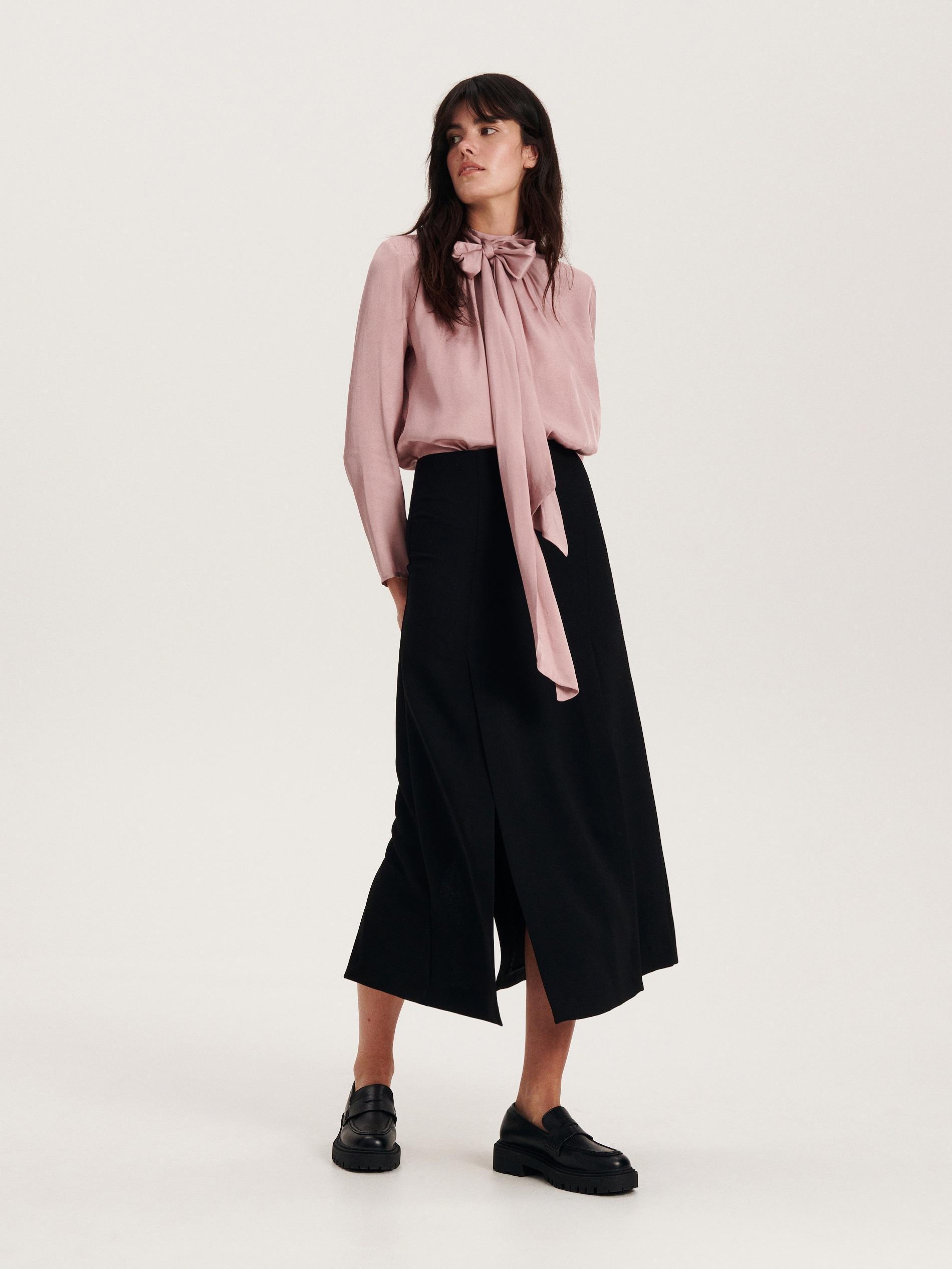 Pink Blouse With Tie Detail, , large image number 1