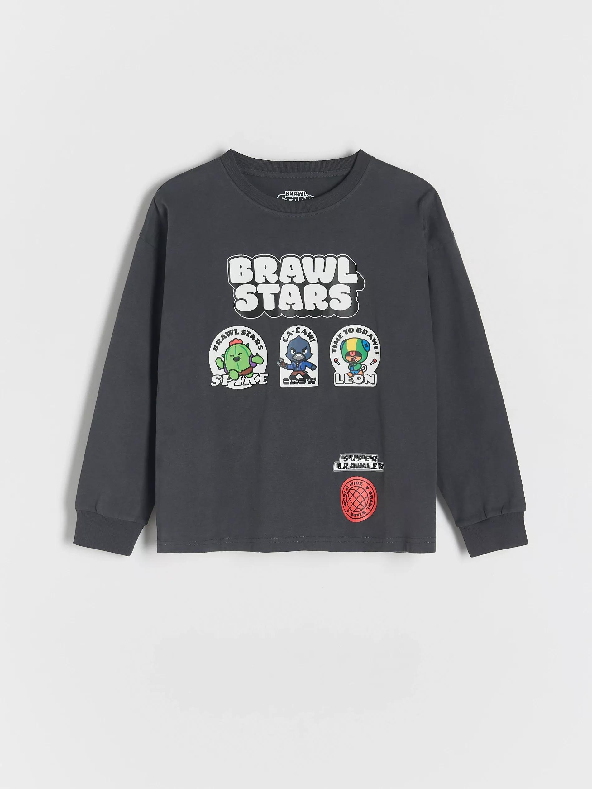 DARK GREY Long-sleeve Brawl Stars, Grey, large image number 1