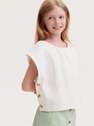 Ivory Blouse With Button Detailing