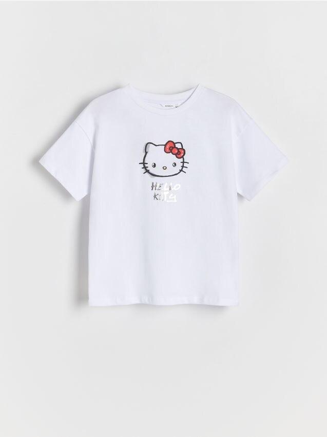 White Hello Kitty T-Shirt , Kids Girls, , large image number 0