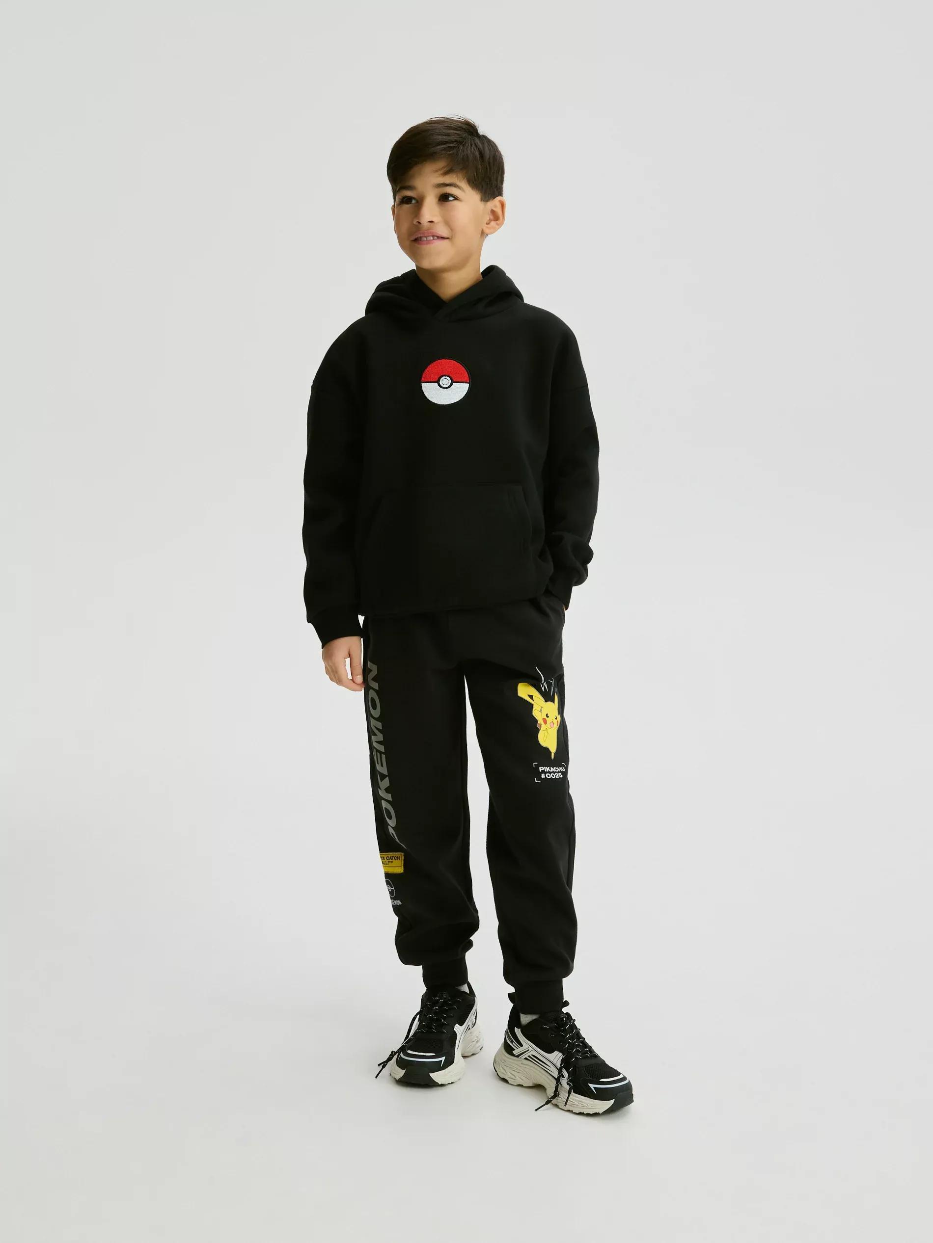 Black Pok&eacute;mon Hoodie, Black, medium