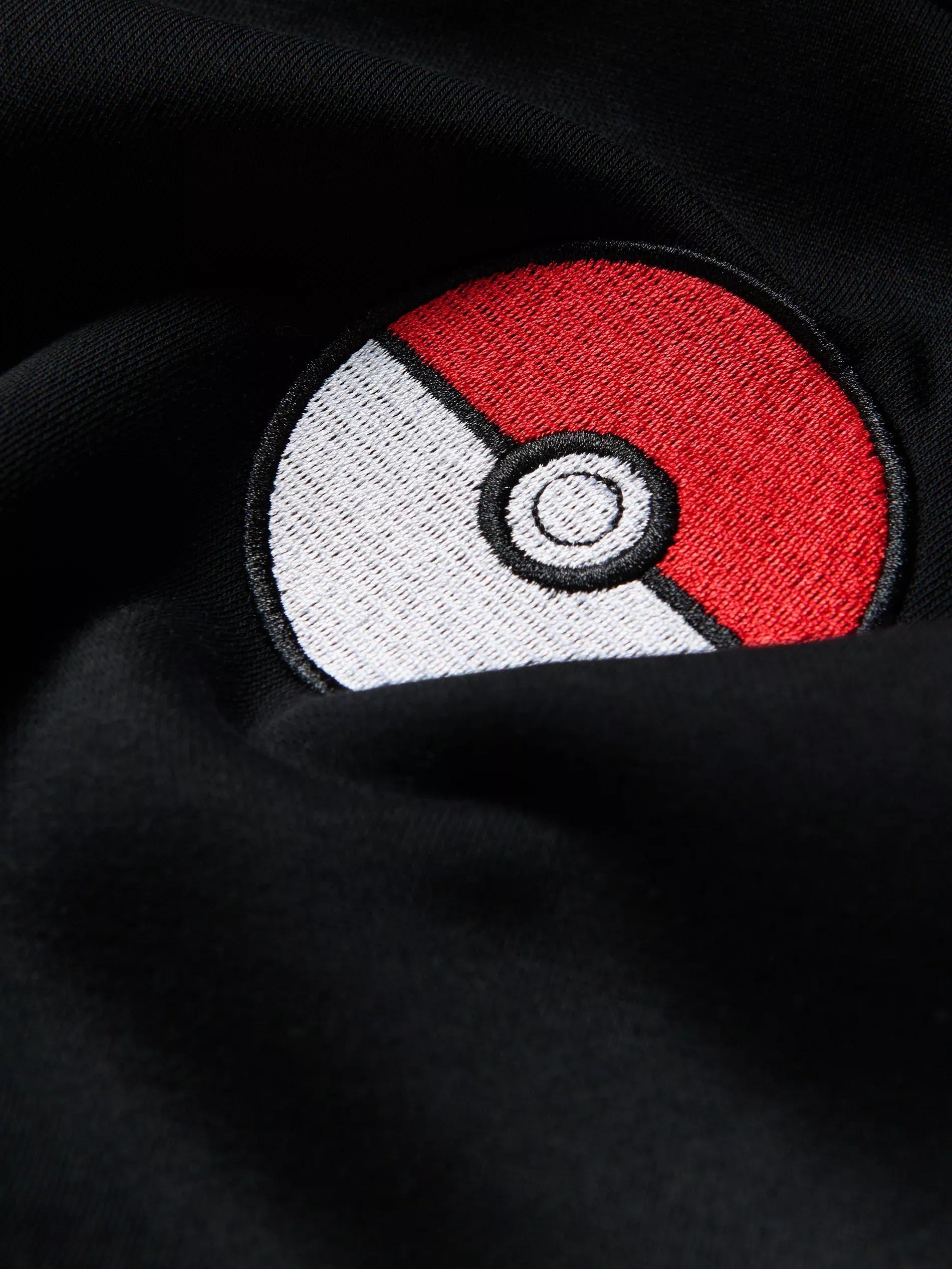 Black Pokémon Hoodie, Black, large image number 1