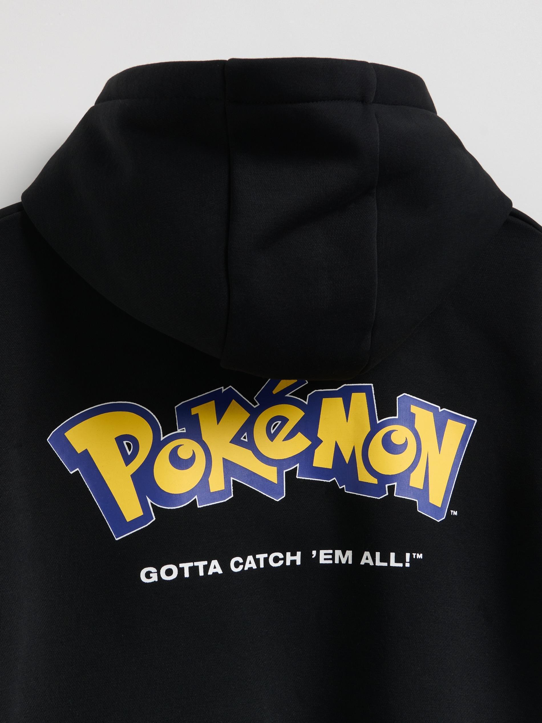 Black Pokémon Hoodie, Black, large image number 2