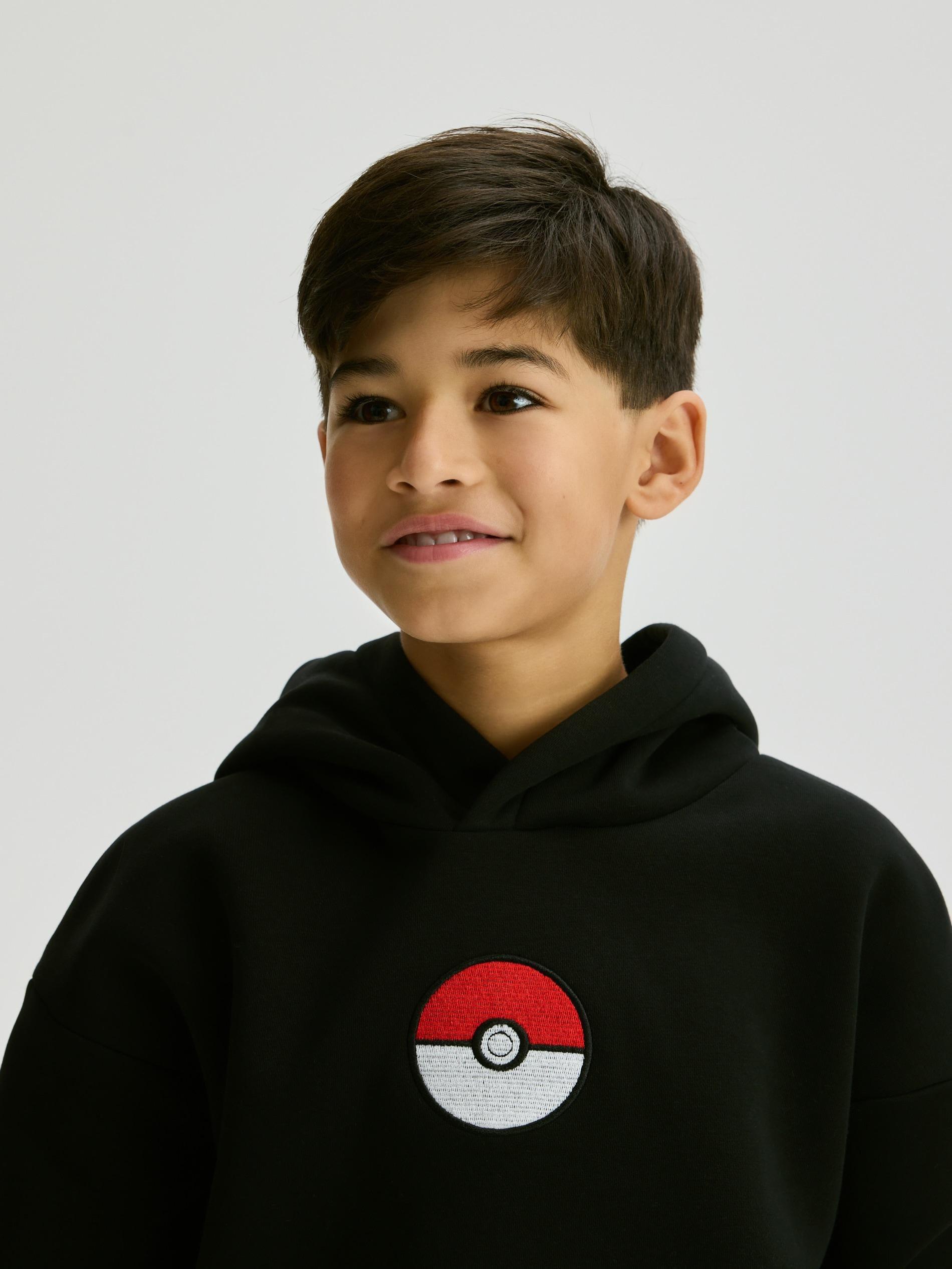 Black Pok&eacute;mon Hoodie, Black, large image number 4