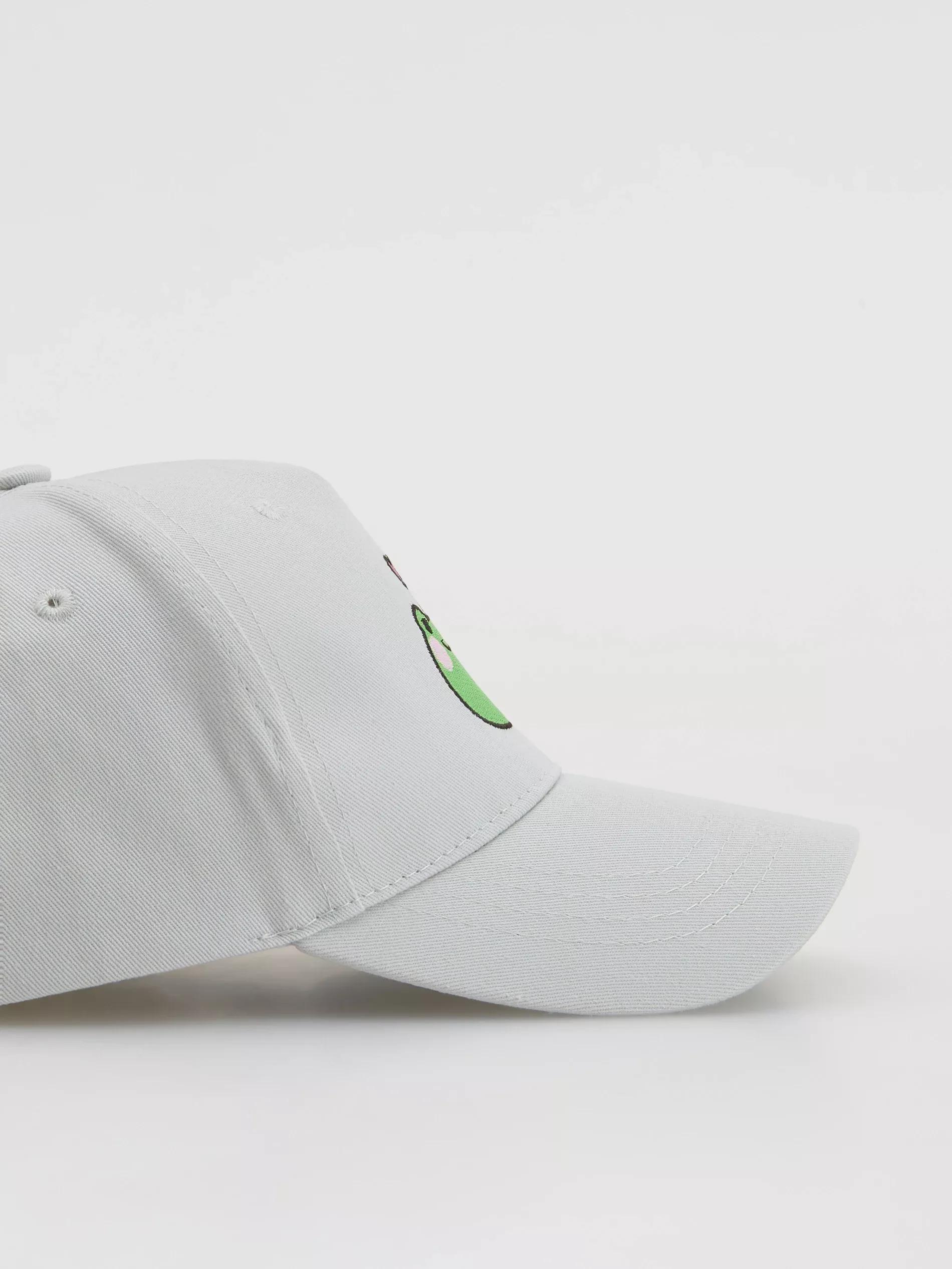 Grey Cap With Embroidery, , large image number 1