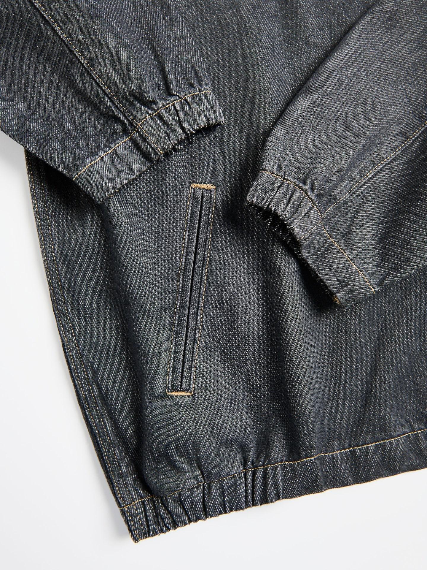 Grey Denim Jacket, Grey, large image number 4