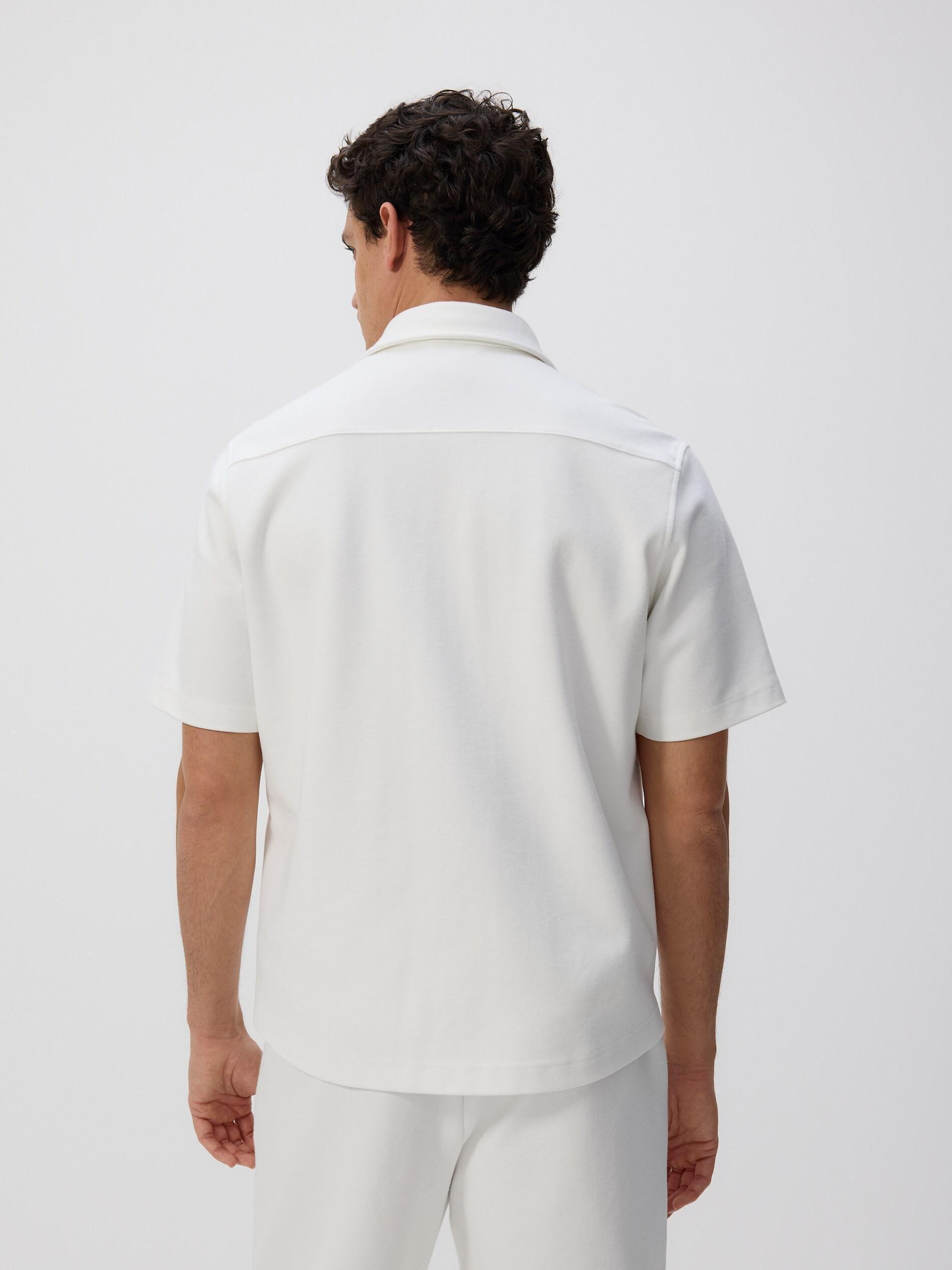 CREAM Regular fit short sleeve shirt, Ivory, large image number 3