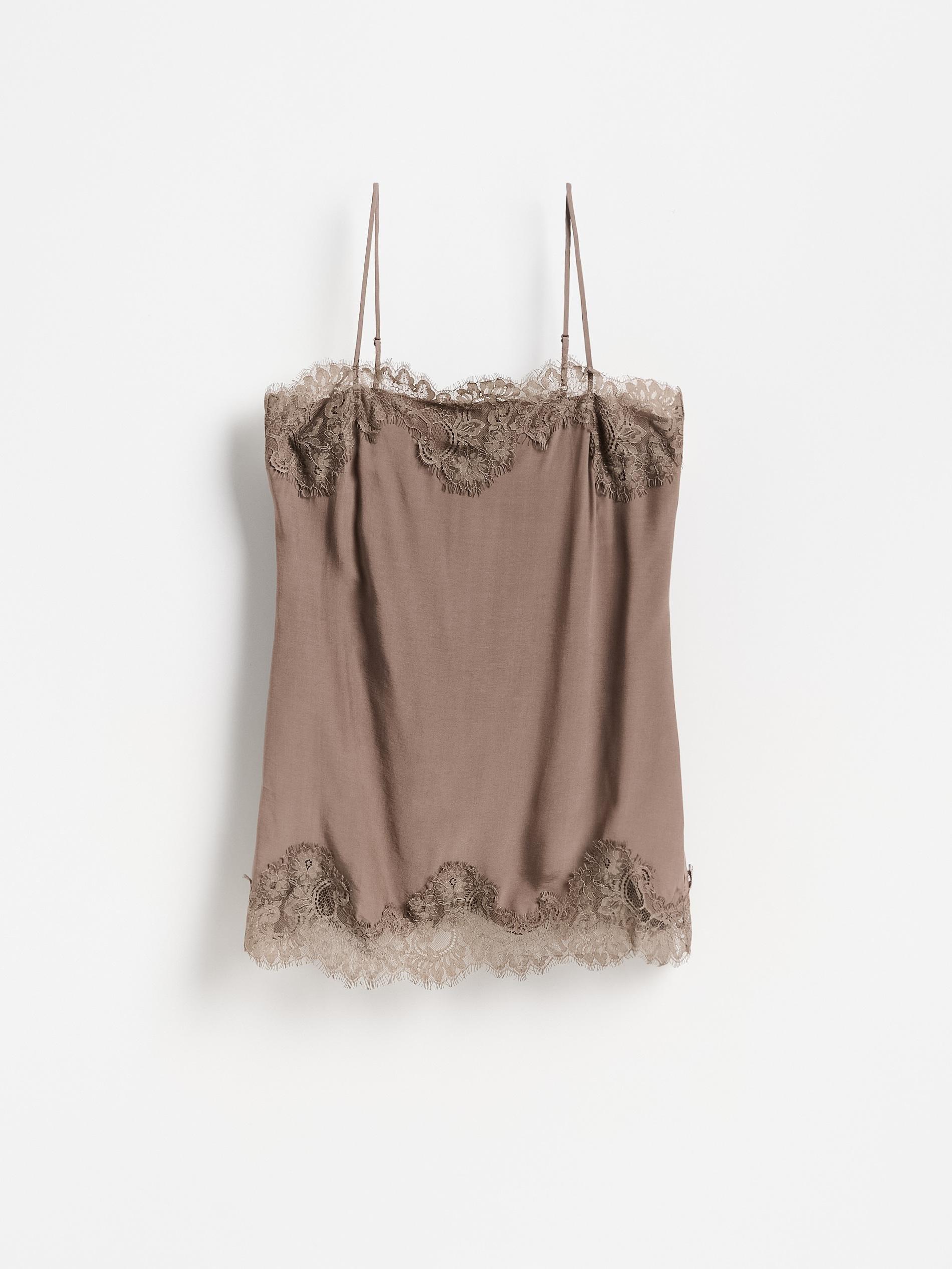 Brown Viscose Rich Nightdress, Brown, large image number 4