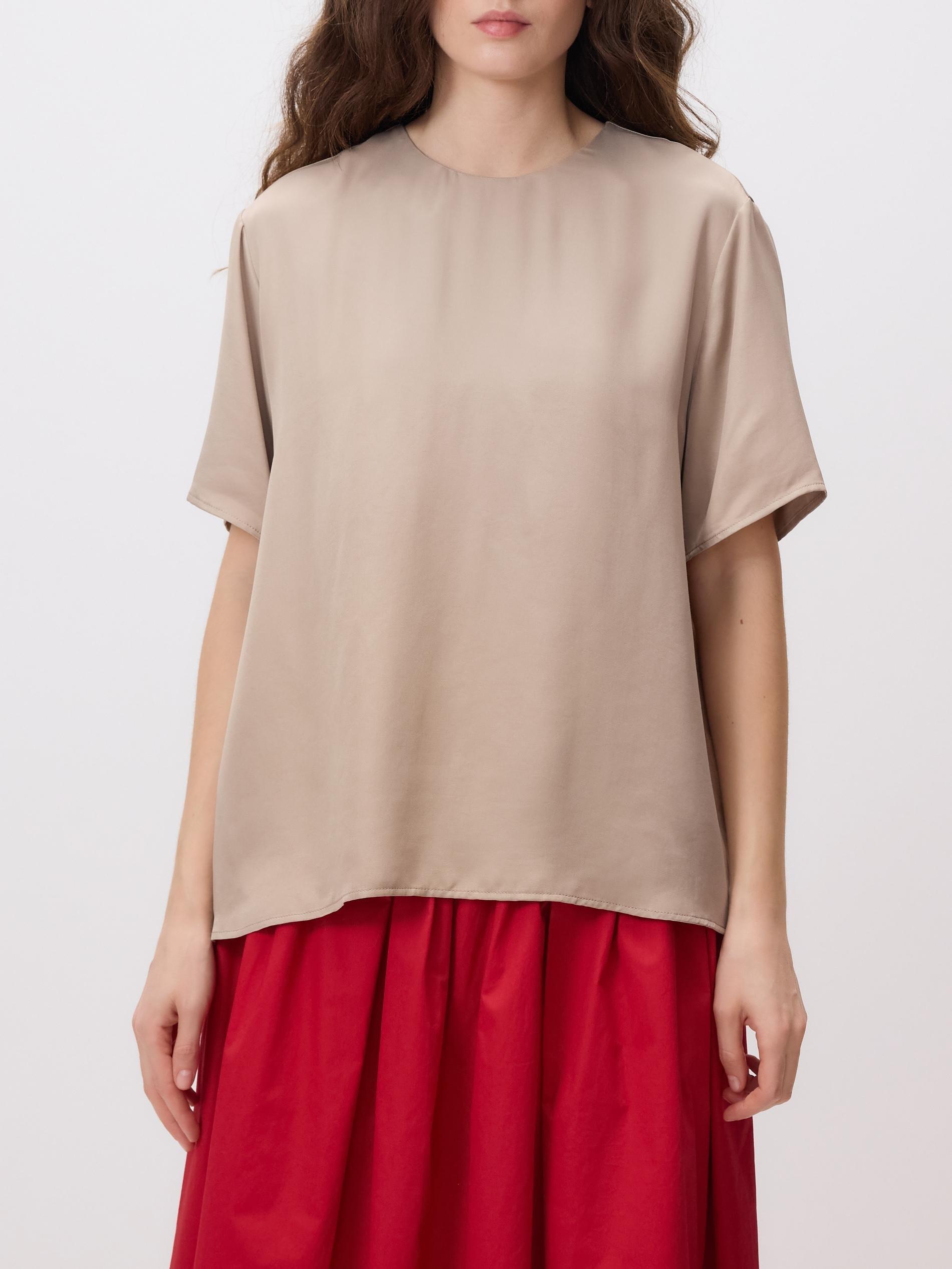 Beige Viscose Blouse, Beige, large image number 2