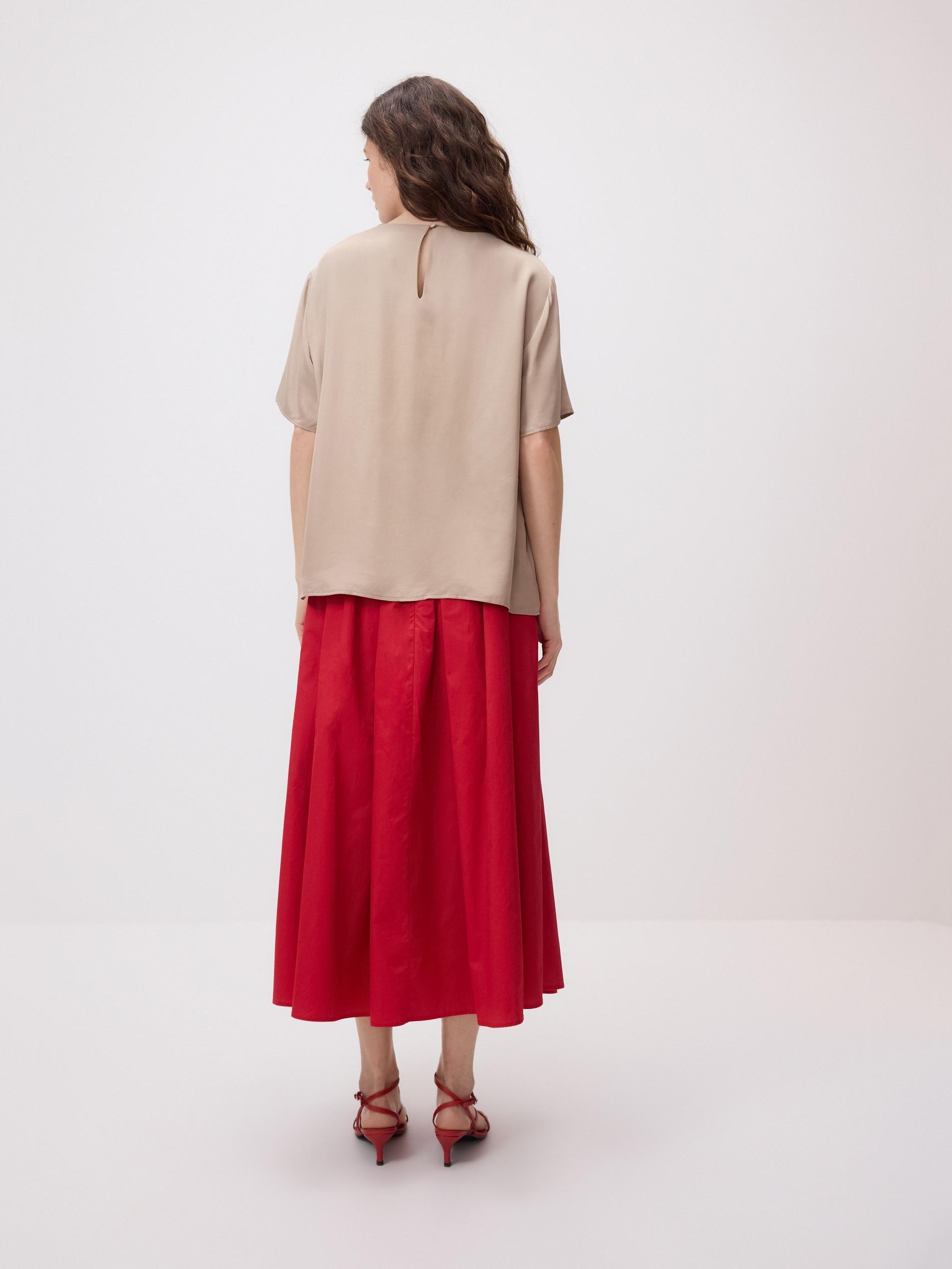 Beige Viscose Blouse, Beige, large image number 3