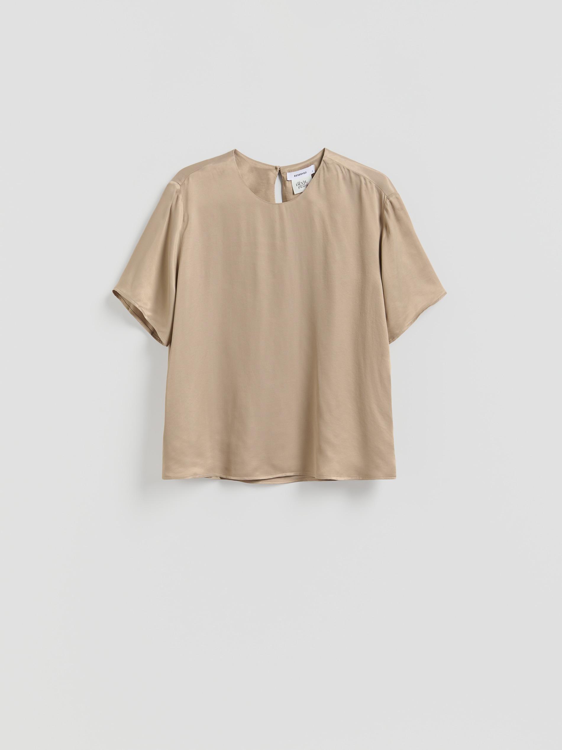 Beige Viscose Blouse, Beige, large image number 4