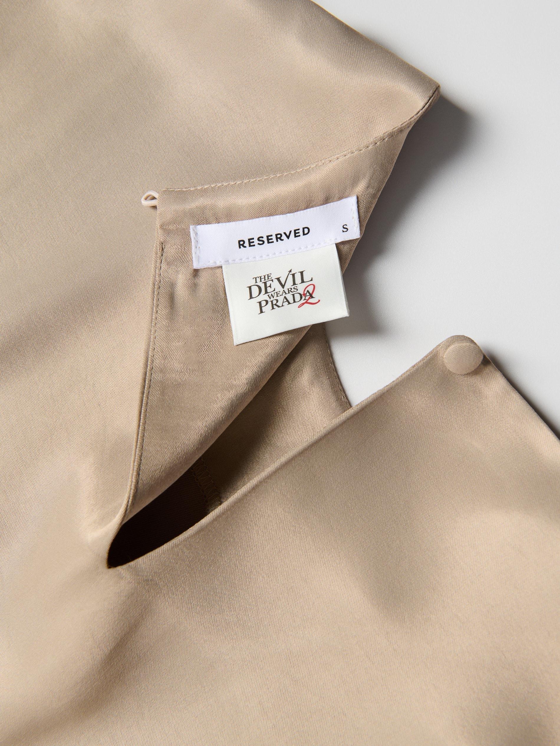 Beige Viscose Blouse, Beige, large image number 5