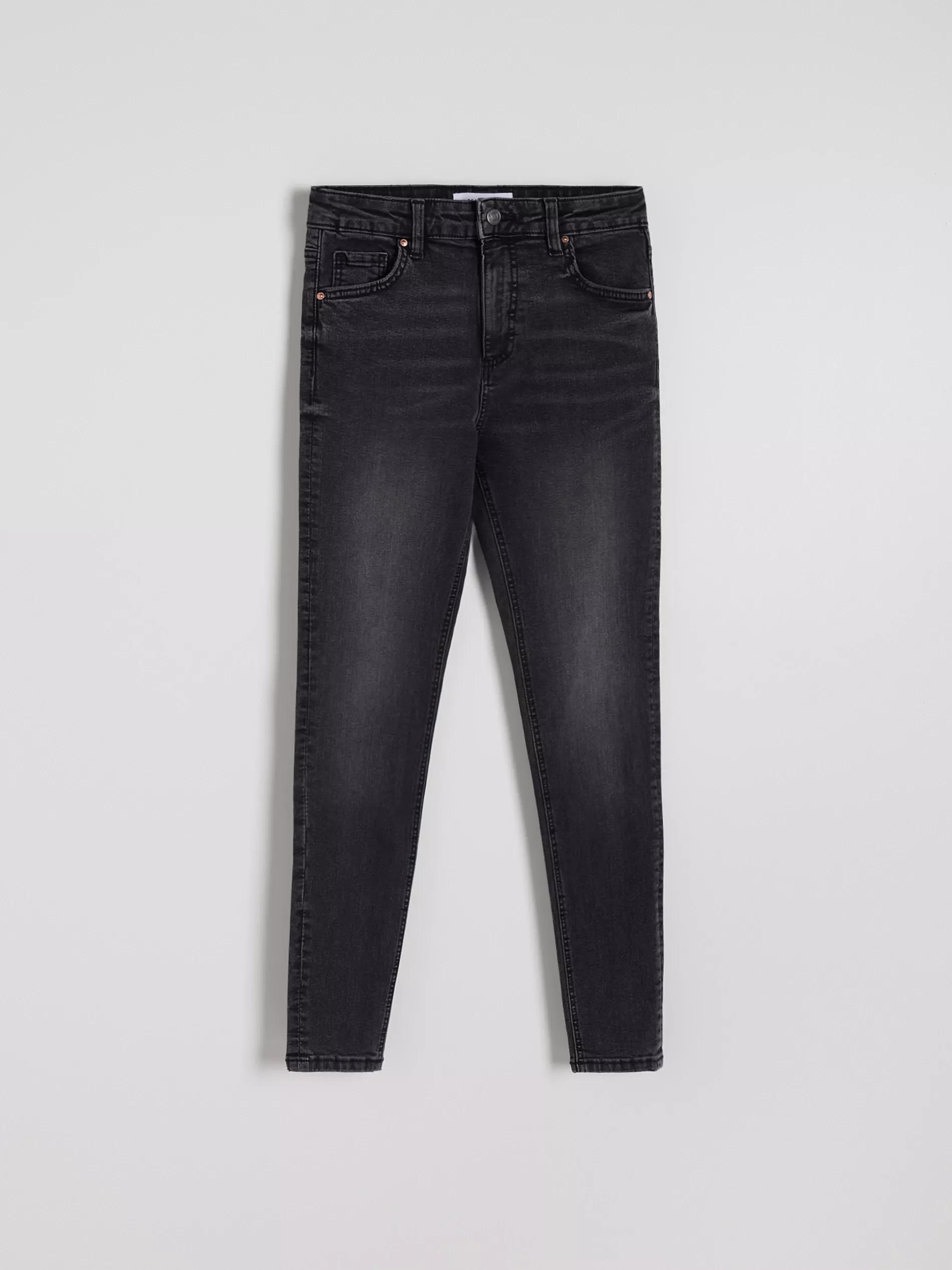 Grey Slim Fit Jeans With High Waist, , large image number 9