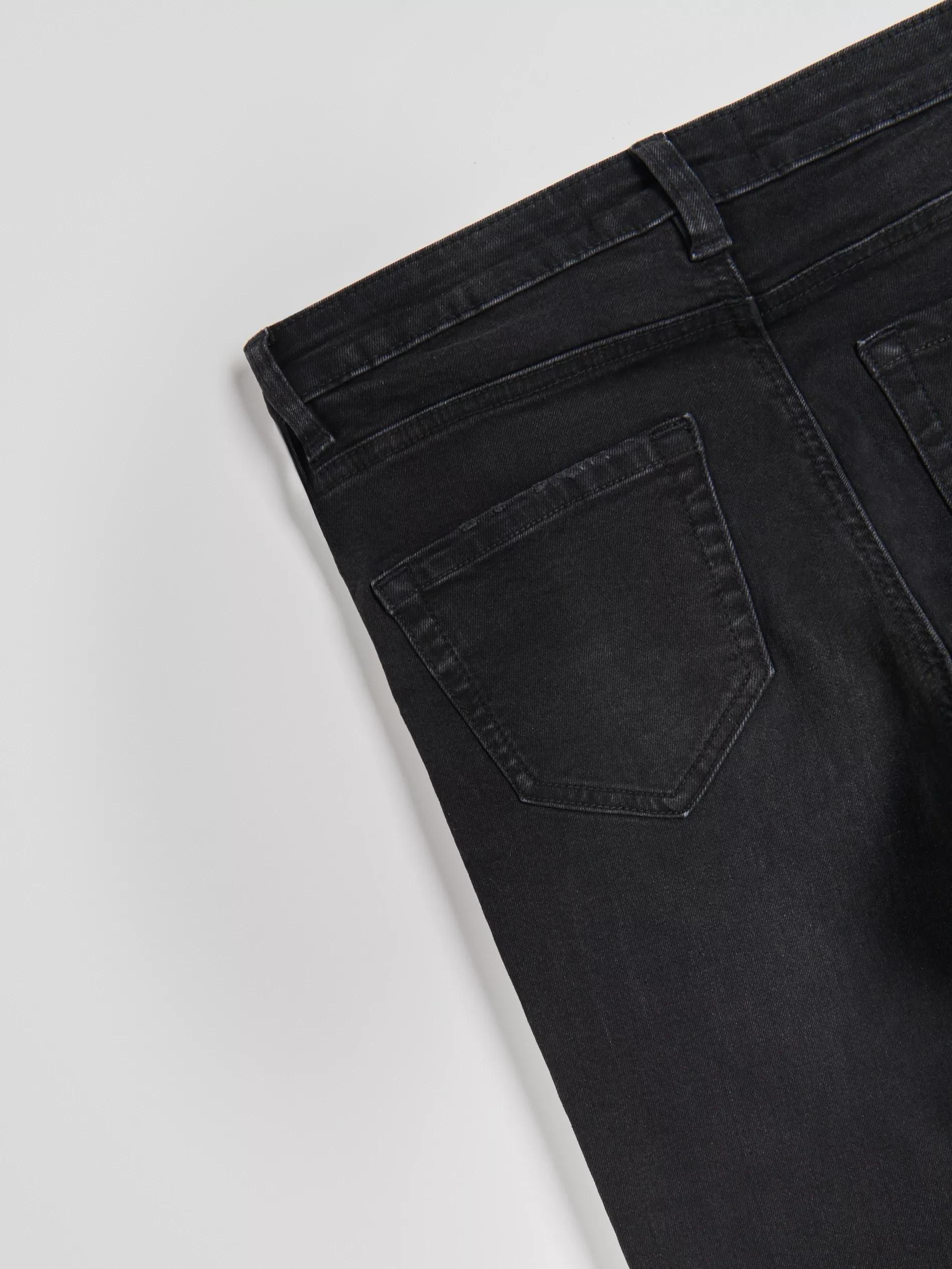 Black Slim Fit Jeans With High Waist, , large image number 5