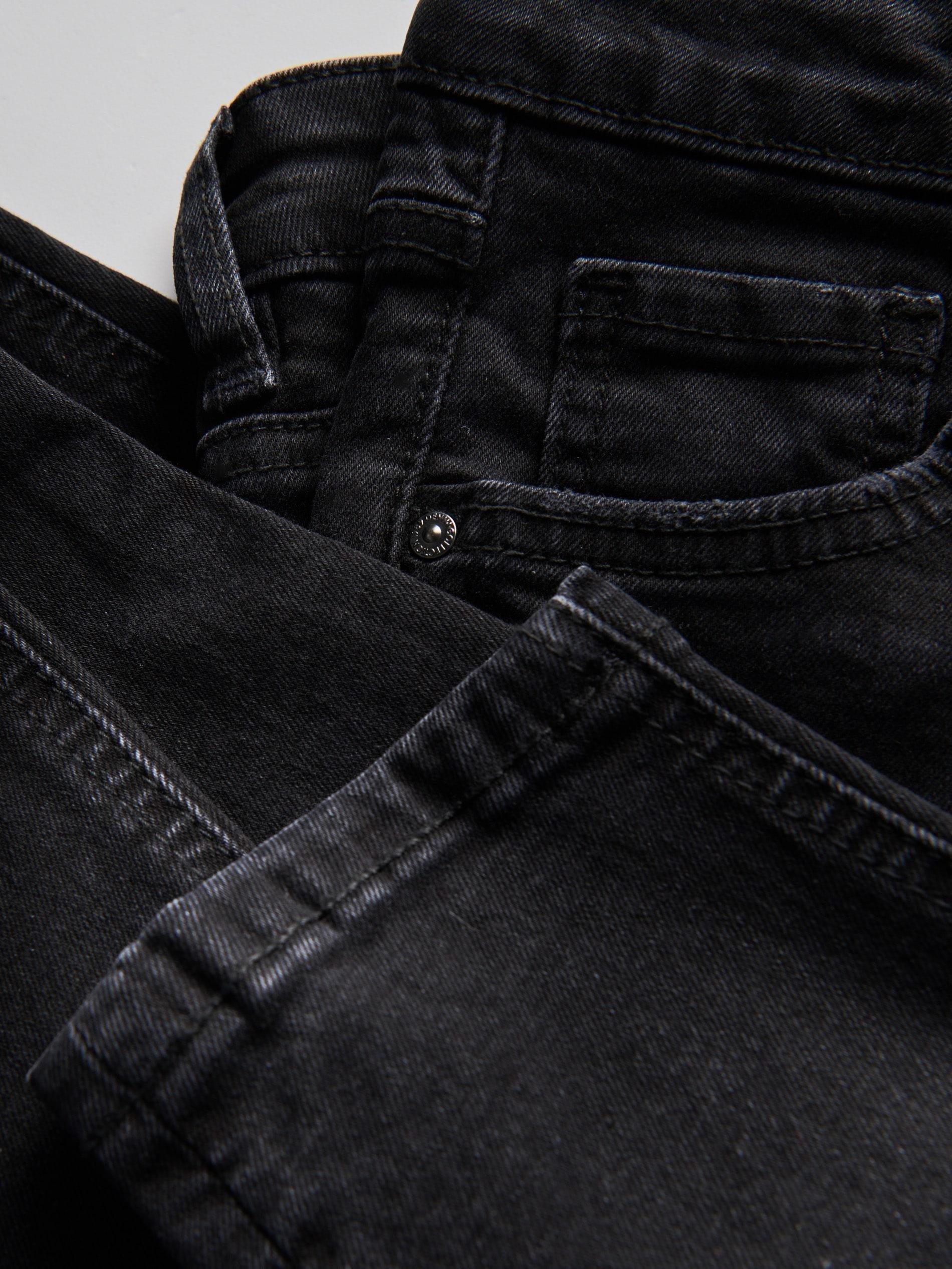 Black Slim Fit Jeans With High Waist, , large image number 6