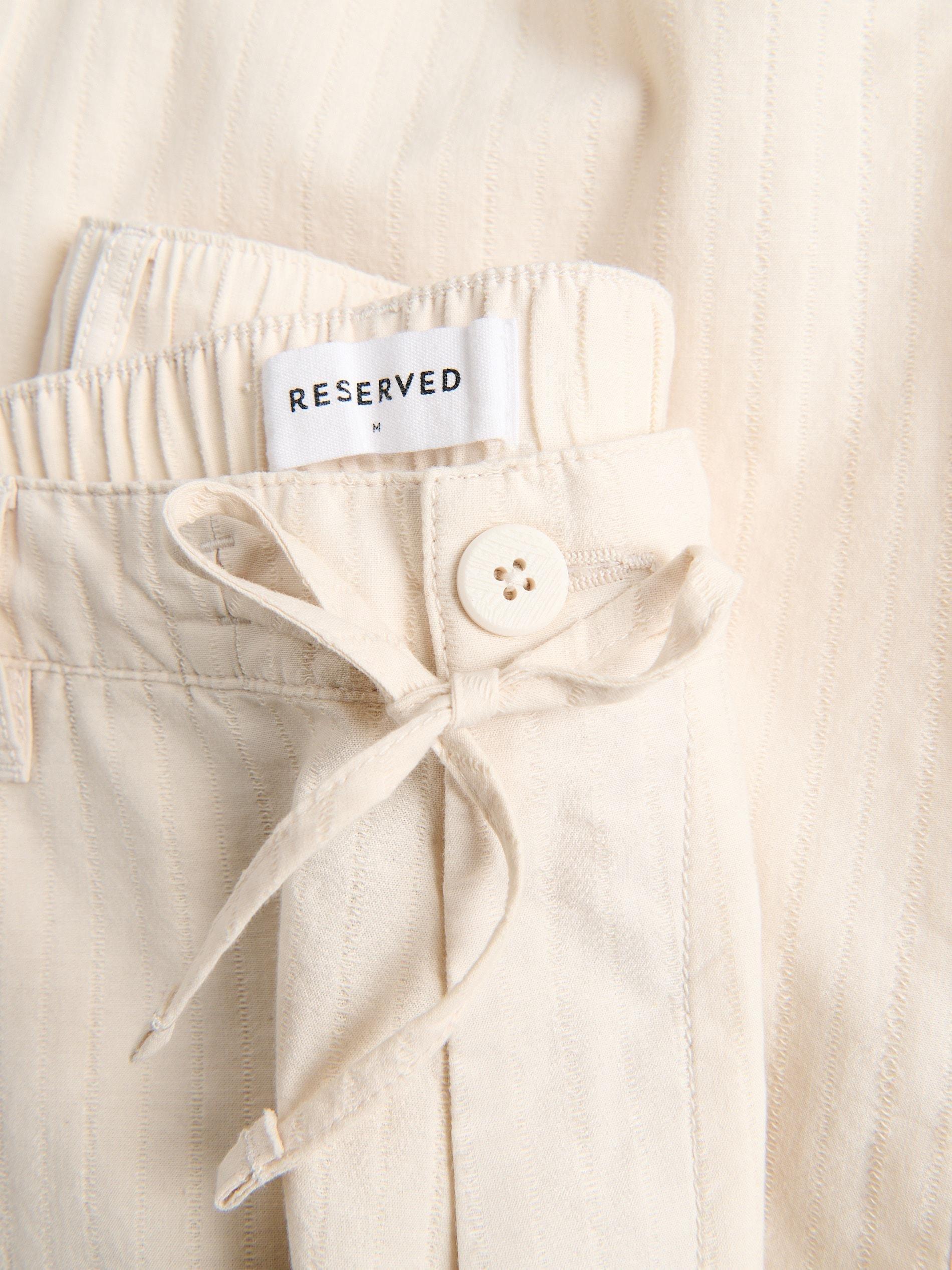 Cream Relaxed Straight Trousers, Ivory, large image number 5